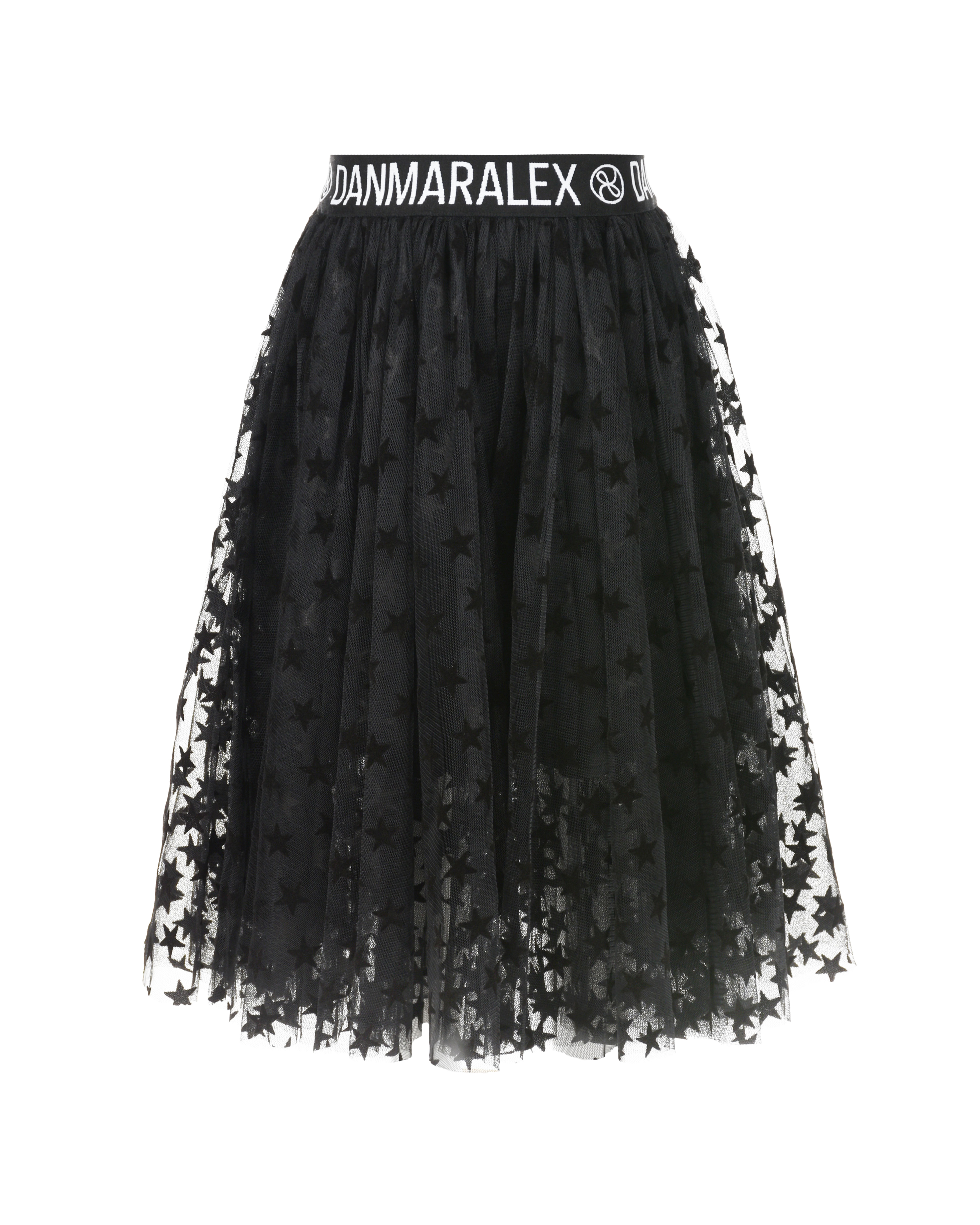 Черная юбка с декором "звезды" Dan Maralex детская, размер 140, цвет черный - фото 1