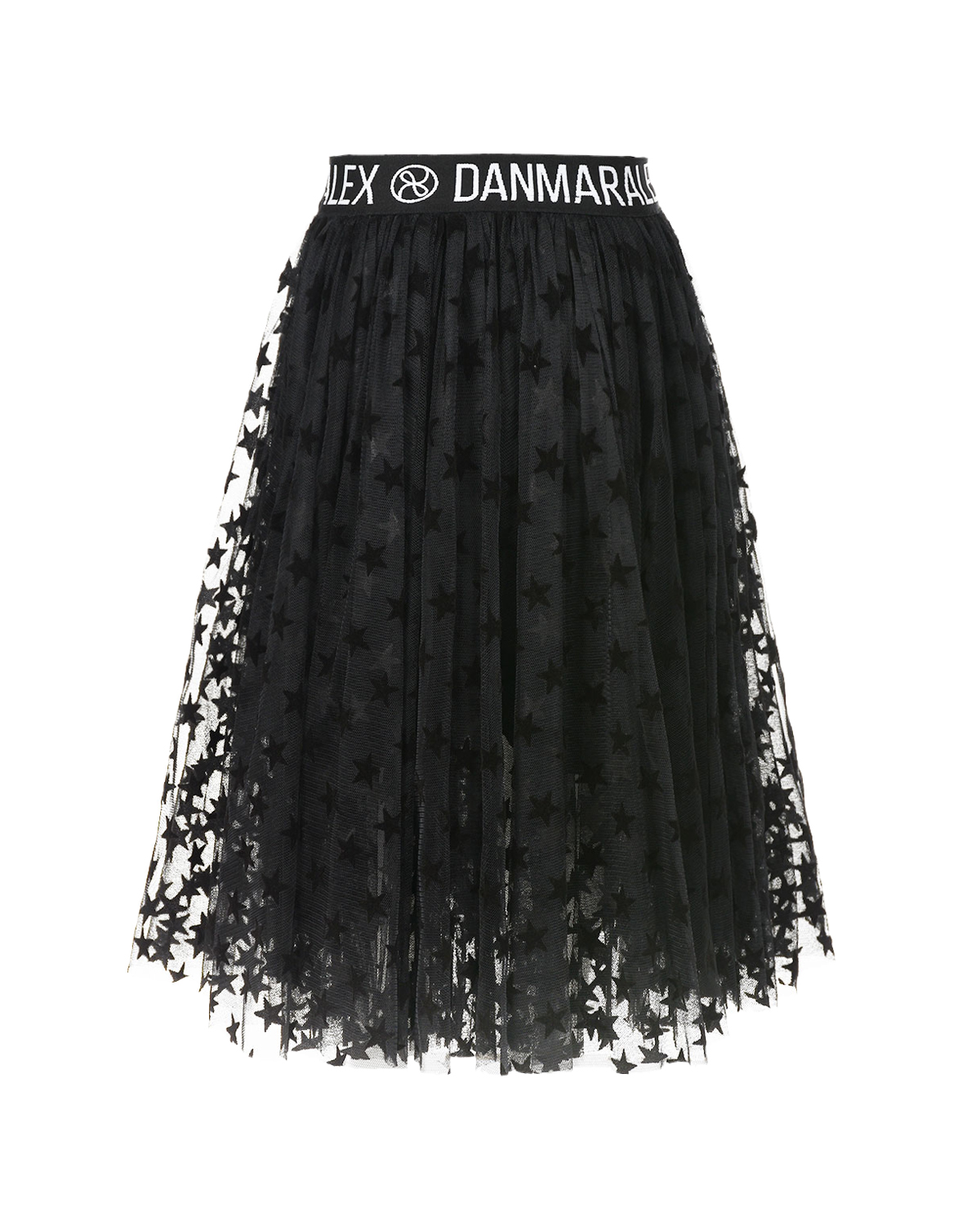 Черная юбка с декором "звезды" Dan Maralex детская, размер 140, цвет черный - фото 3
