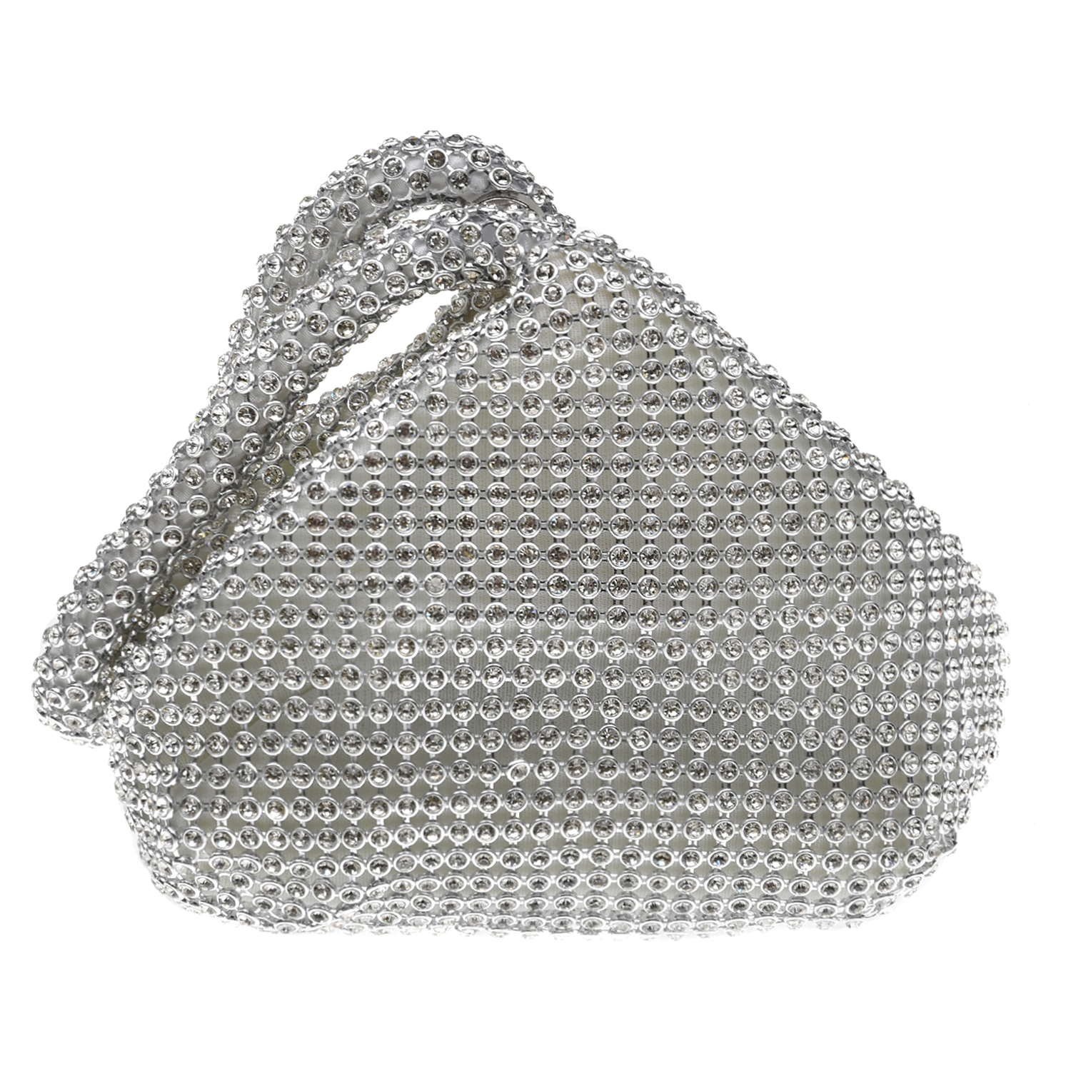 Серебристая сумка со стразами 12х6х13 см David Charles детская, размер unica, цвет нет цвета - фото 4