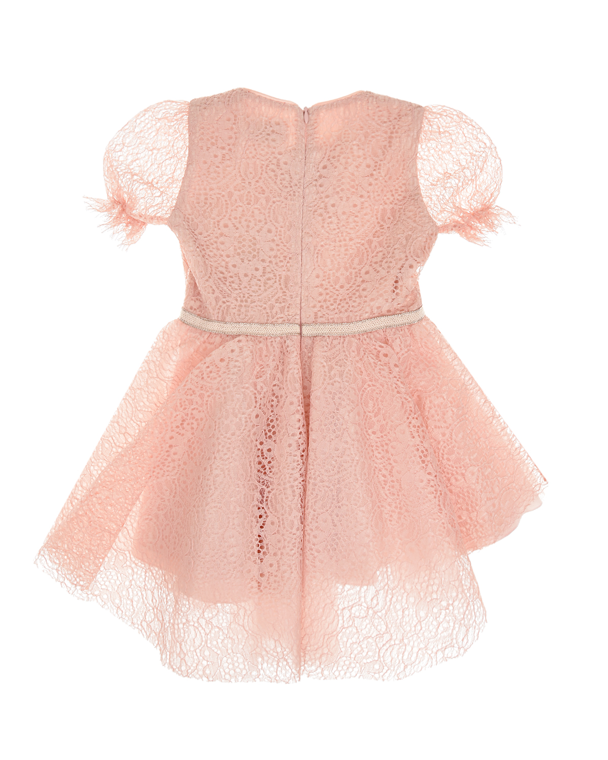 Розовое кружевное платье Eirene детское, размер 92, цвет розовый - фото 2