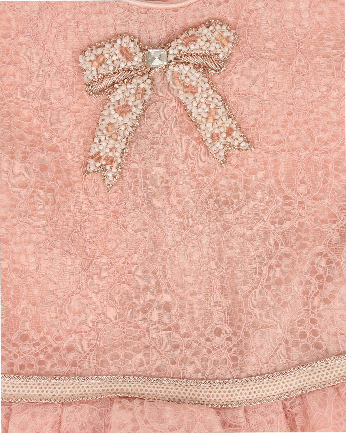 Розовое кружевное платье Eirene детское, размер 92, цвет розовый - фото 3
