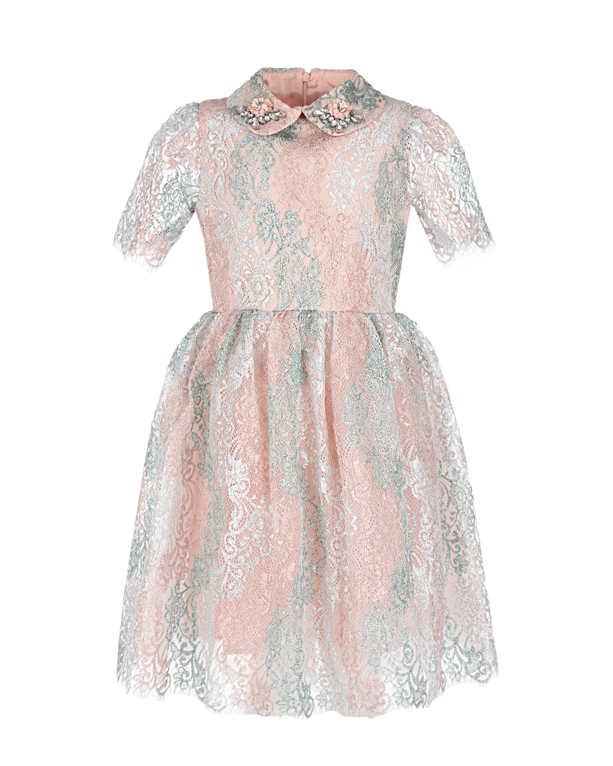 Кружевное платье Eirene детское, размер 128, цвет мультиколор - фото 1