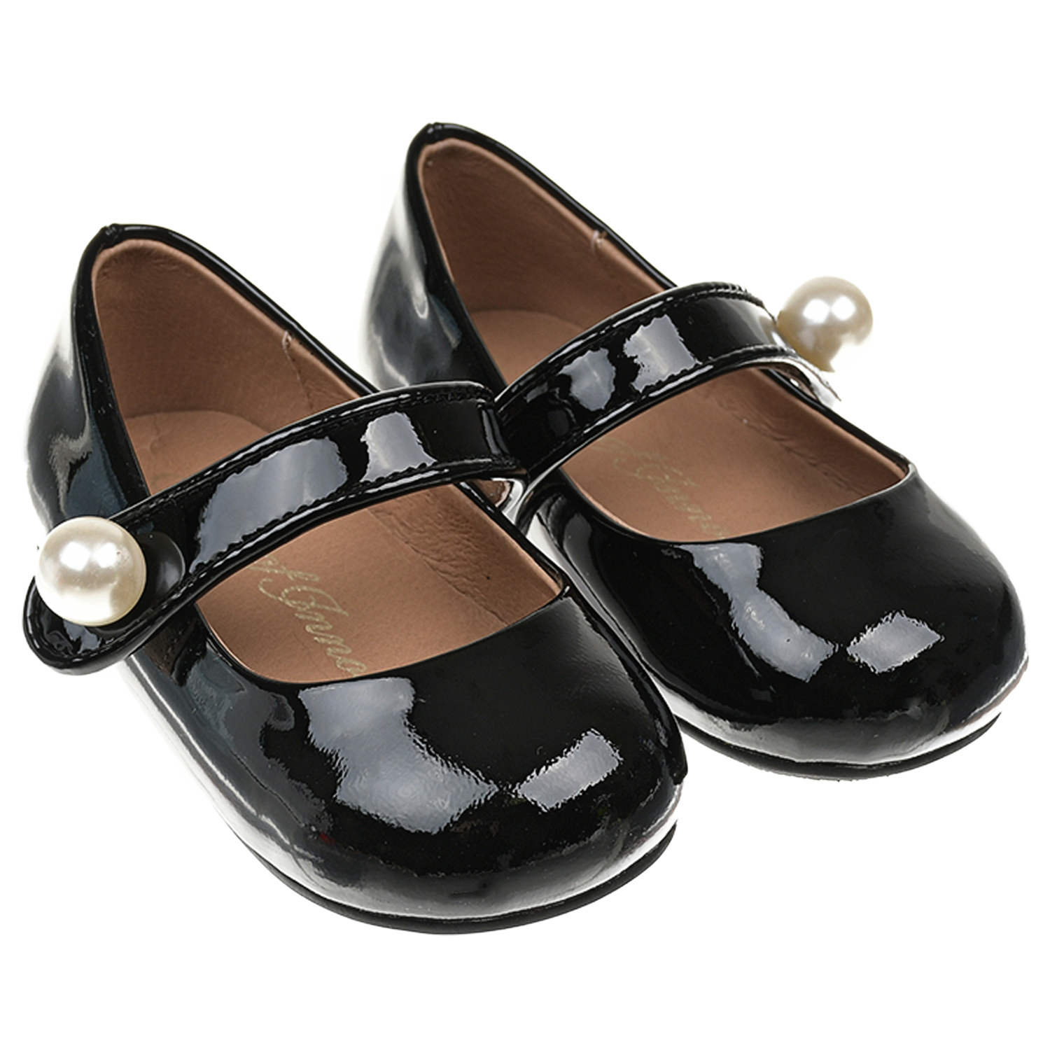 Черные туфли с застежкой-бусиной Age of Innocence детские, размер 22, цвет черный - фото 1