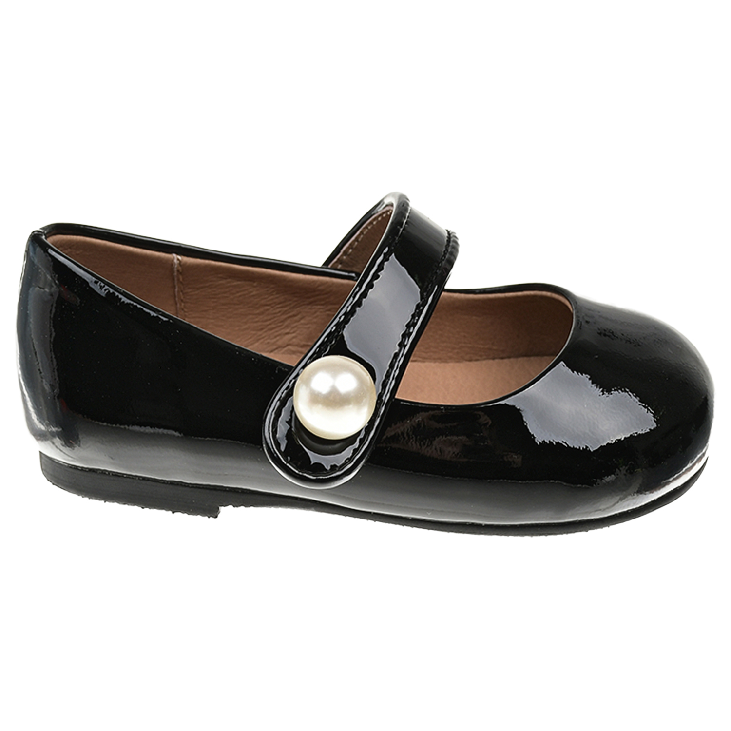 Черные туфли с застежкой-бусиной Age of Innocence детские, размер 22, цвет черный - фото 2