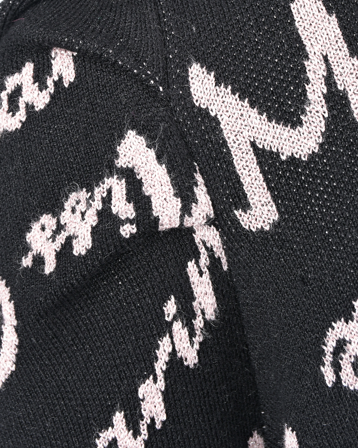 Черный джемпер с лого Miss Blumarine детский, размер 128, цвет мультиколор - фото 3