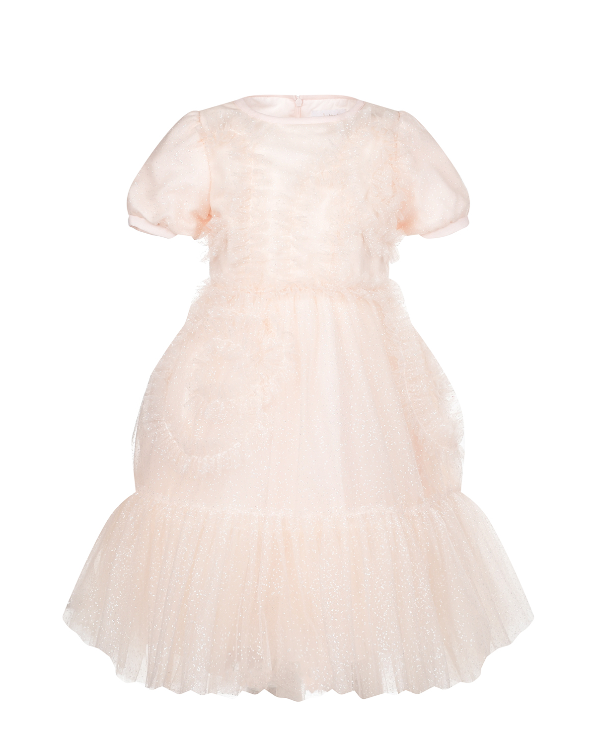 Платье персикового цвета с рюшами Aletta детское, размер 110 - фото 1