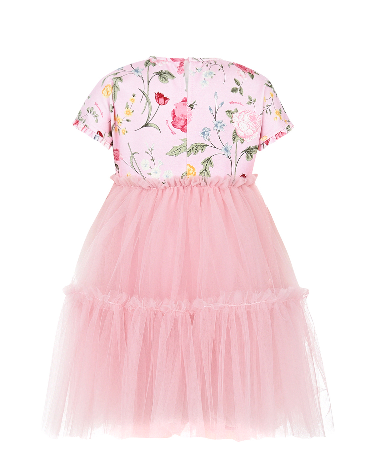 Розовое платье с юбкой-пачкой Monnalisa детское - фото 2