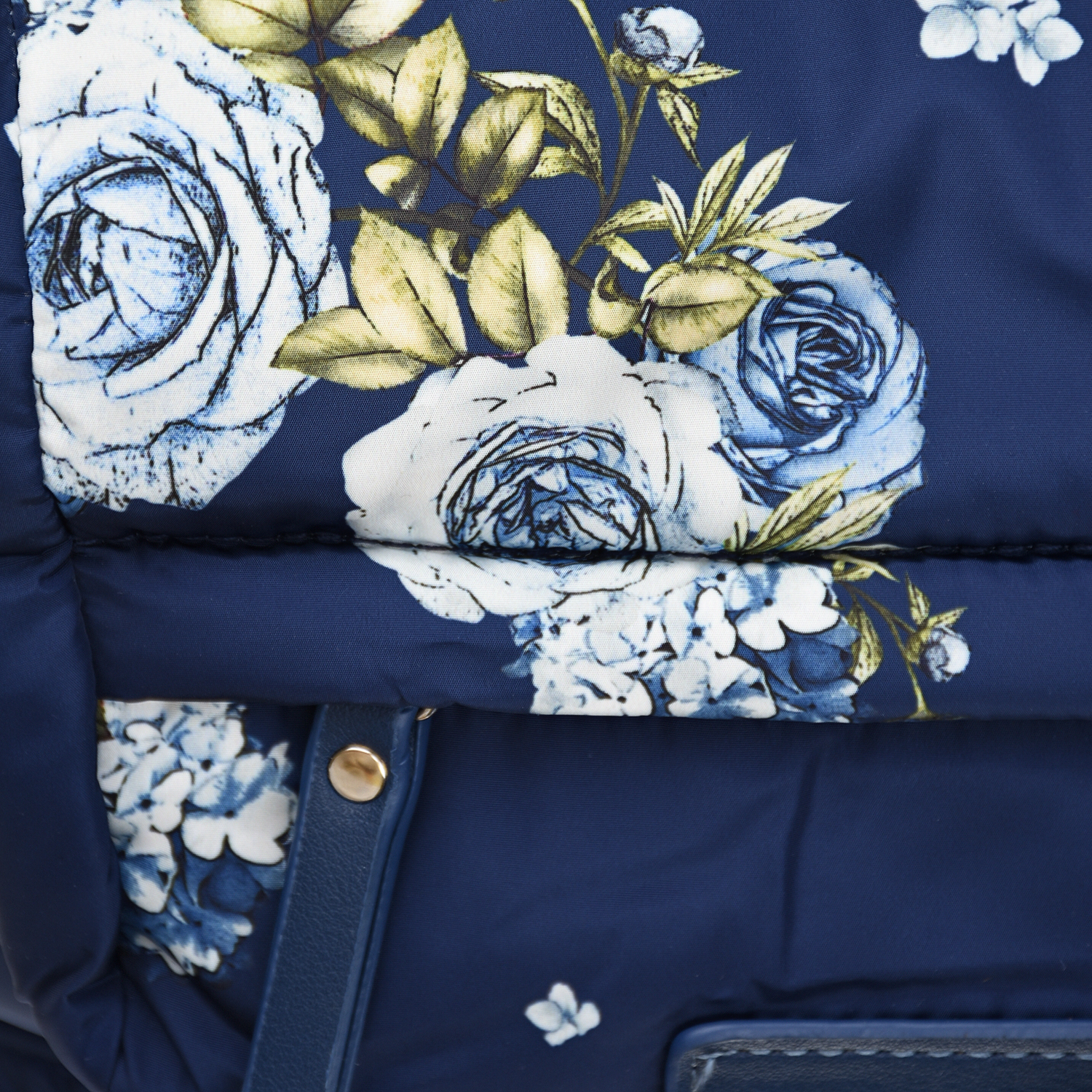 Синий рюкзак с цветочным принтом Monnalisa детский, размер unica - фото 5