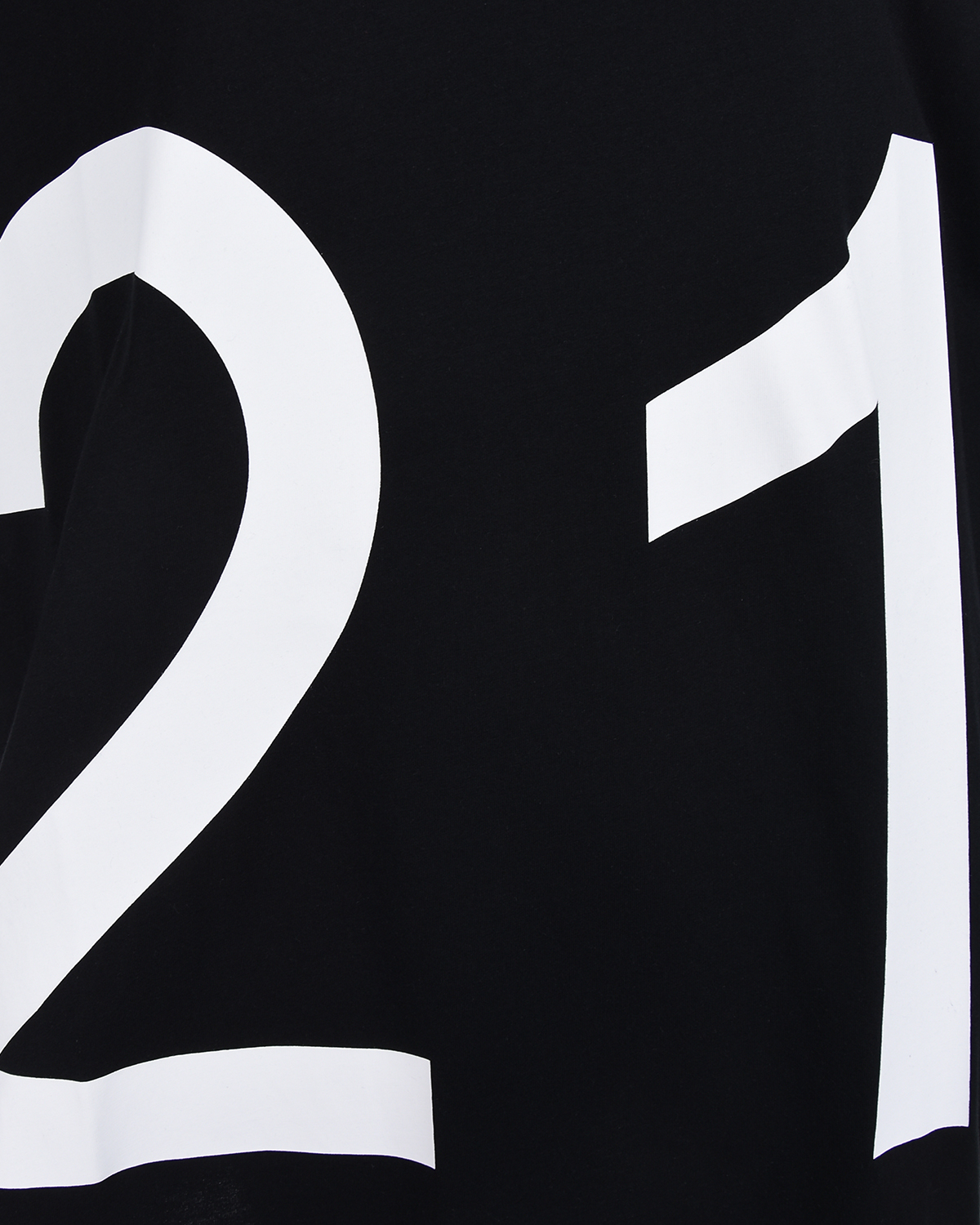 Черная футболка с логотипом No. 21, размер 40, цвет черный - фото 6