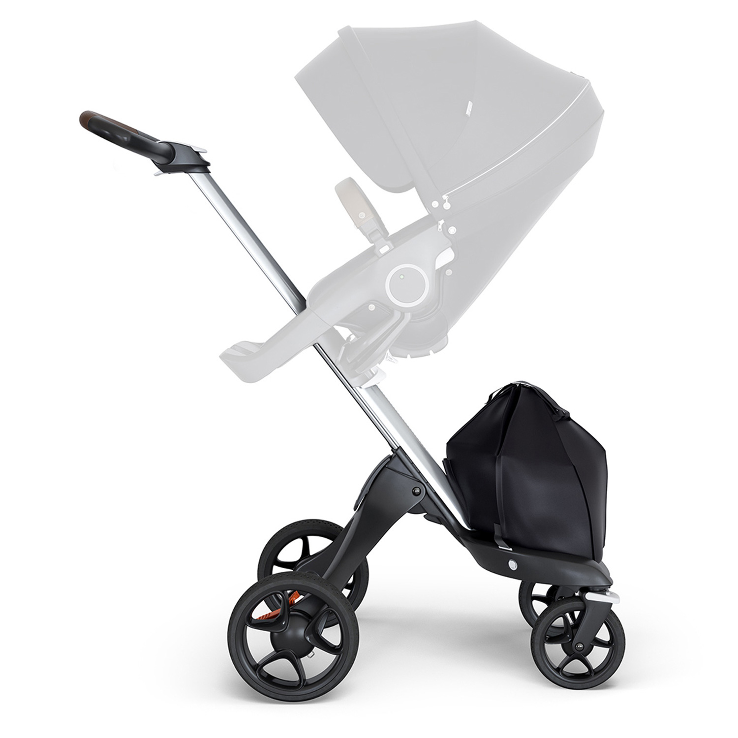 

Шасси Stokke для коляски Xplory V6, серебристый/коричневая ручка, Нет цвета, Шасси Stokke для коляски Xplory V6, серебристый/коричневая ручка