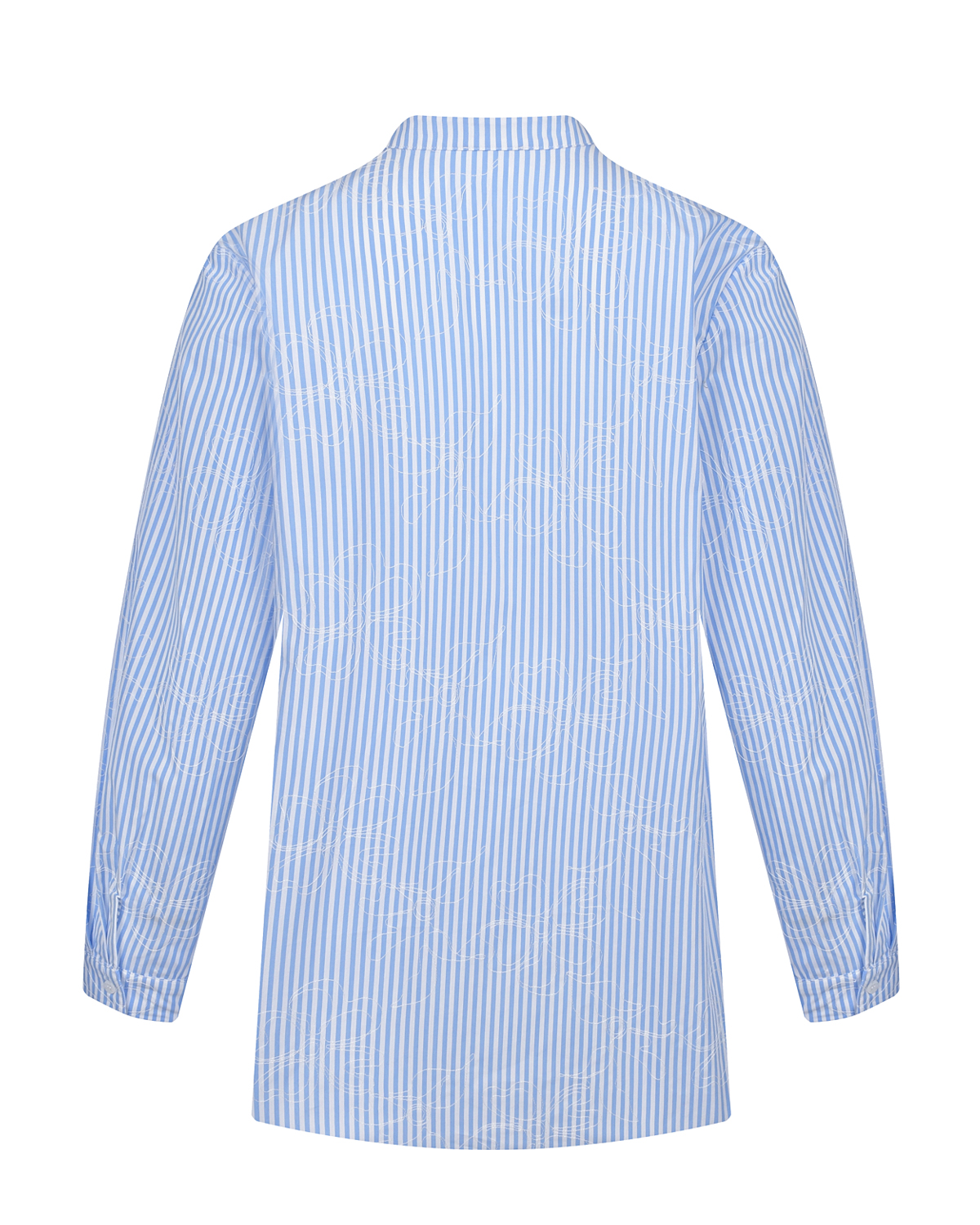 Голубая рубашка в полоску для беременных Cache Coeur, размер 40, цвет голубой - фото 5