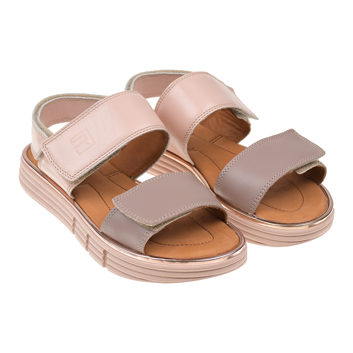 Розовые открытые туфли Riconte детские, размер 32, цвет розовый - фото 1