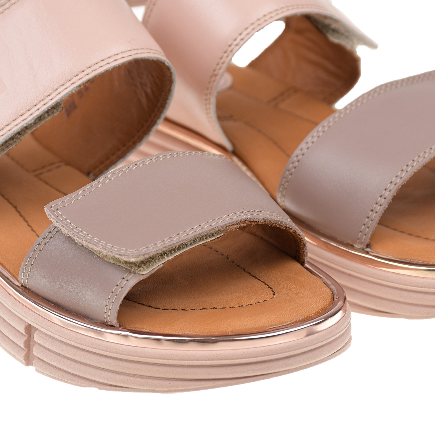 Розовые открытые туфли Riconte детские, размер 32, цвет розовый - фото 6