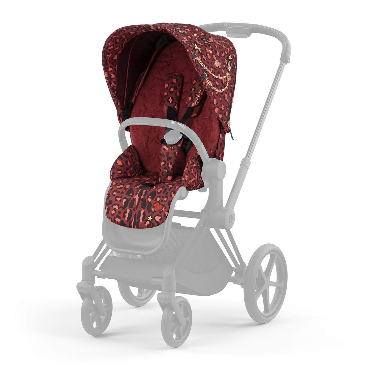 Набор чехлов прогулочного блока для коляски Priam IV FE Rockstar CYBEX cybex подножка для старшего ребёнка к коляске priam balios s 2019