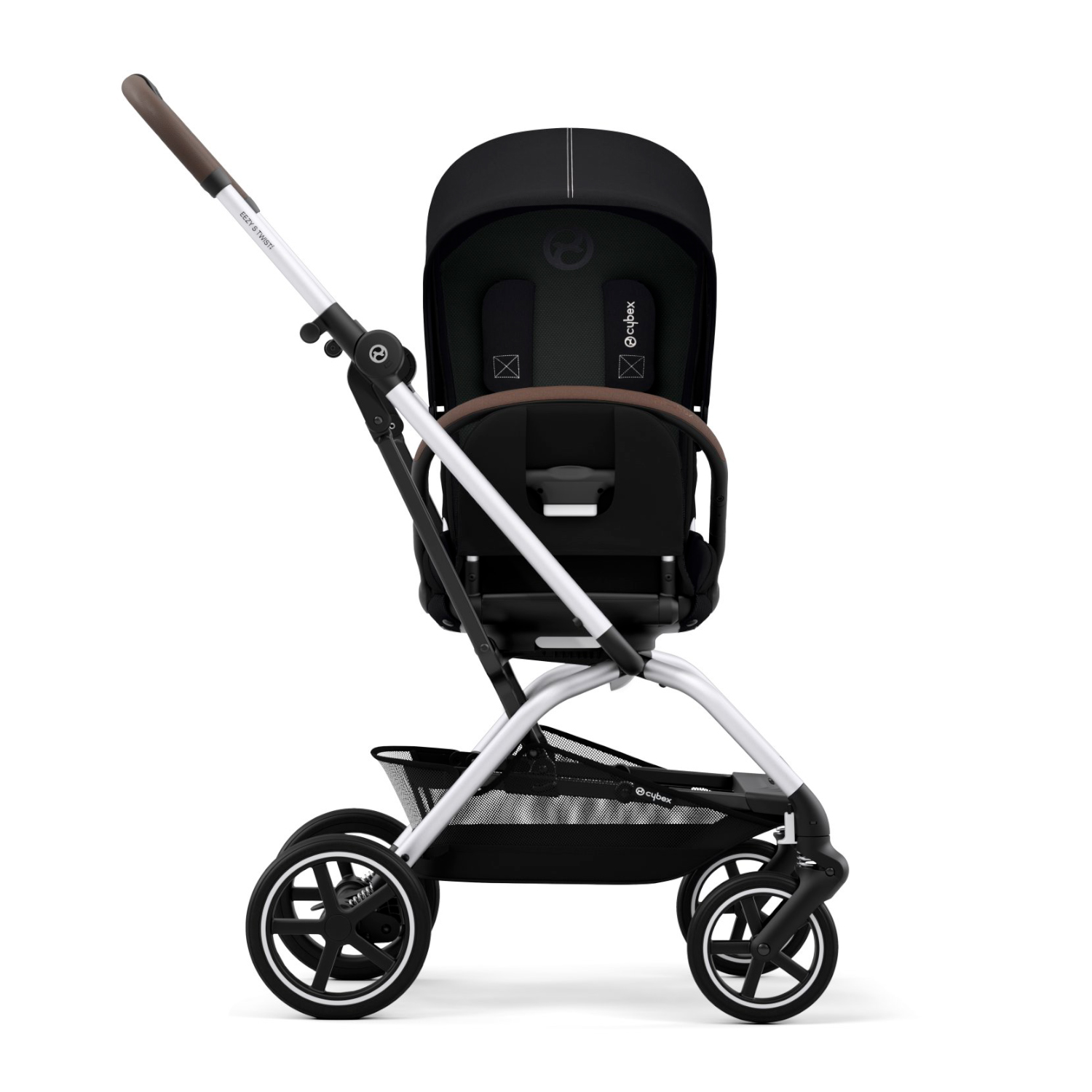 Коляска прогулочная Eezy S Twist+ 2 SLV Moon Black с бампером CYBEX Вид№2