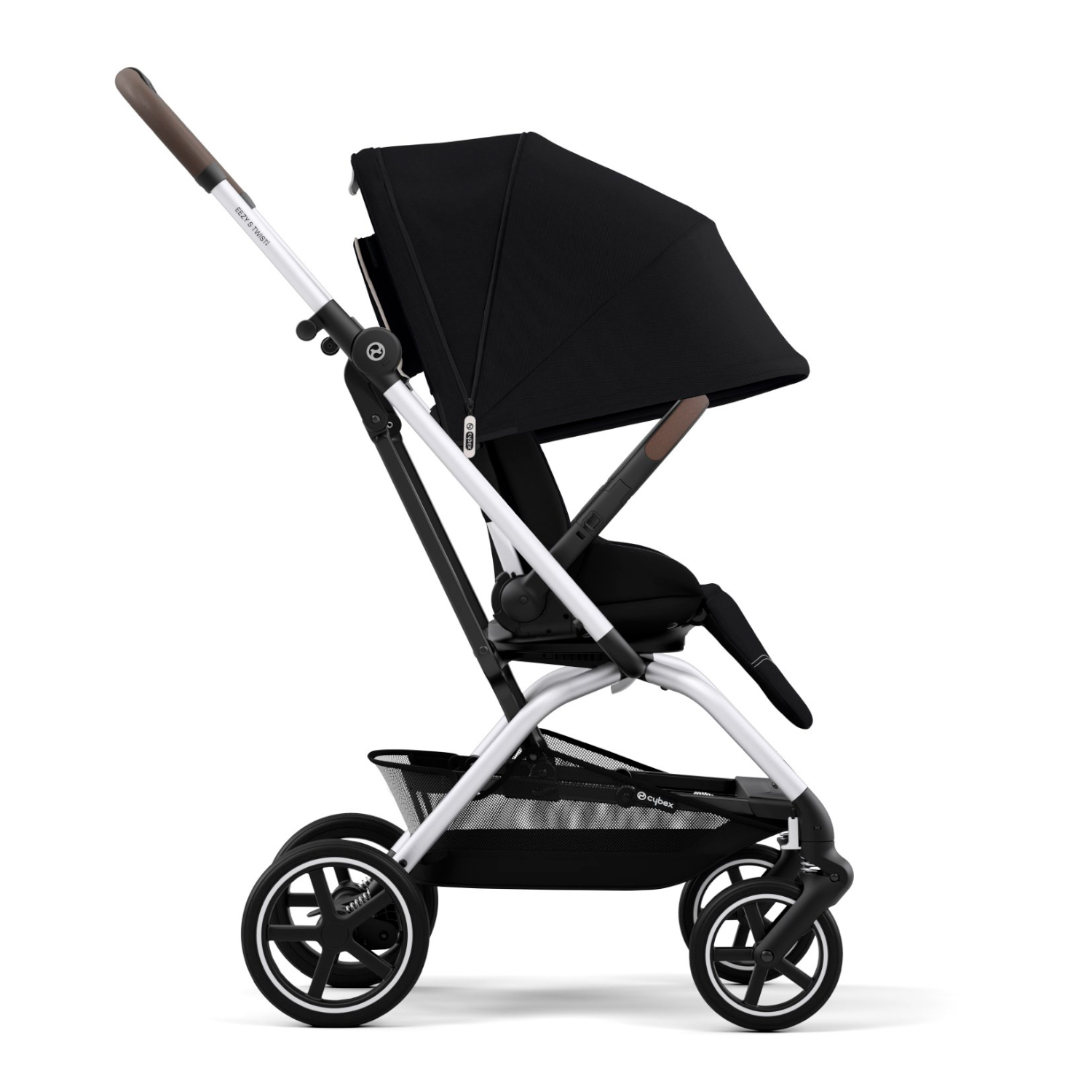 Коляска прогулочная Eezy S Twist+ 2 SLV Moon Black с бампером CYBEX Вид№3