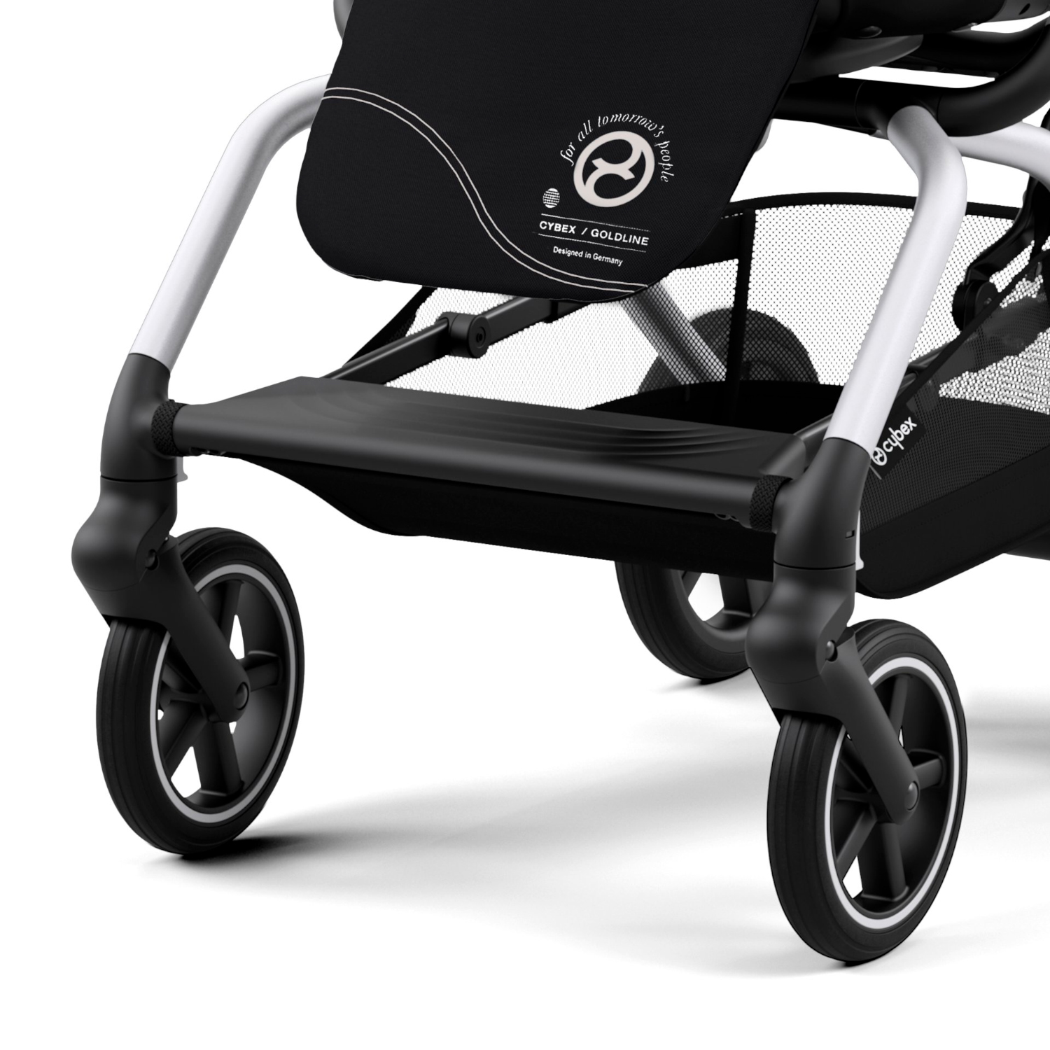 Коляска прогулочная Eezy S Twist+ 2 SLV Moon Black с бампером CYBEX Вид№8