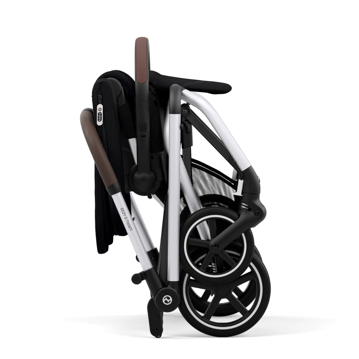 Коляска прогулочная Eezy S Twist+ 2 SLV Moon Black с бампером CYBEX Вид№9