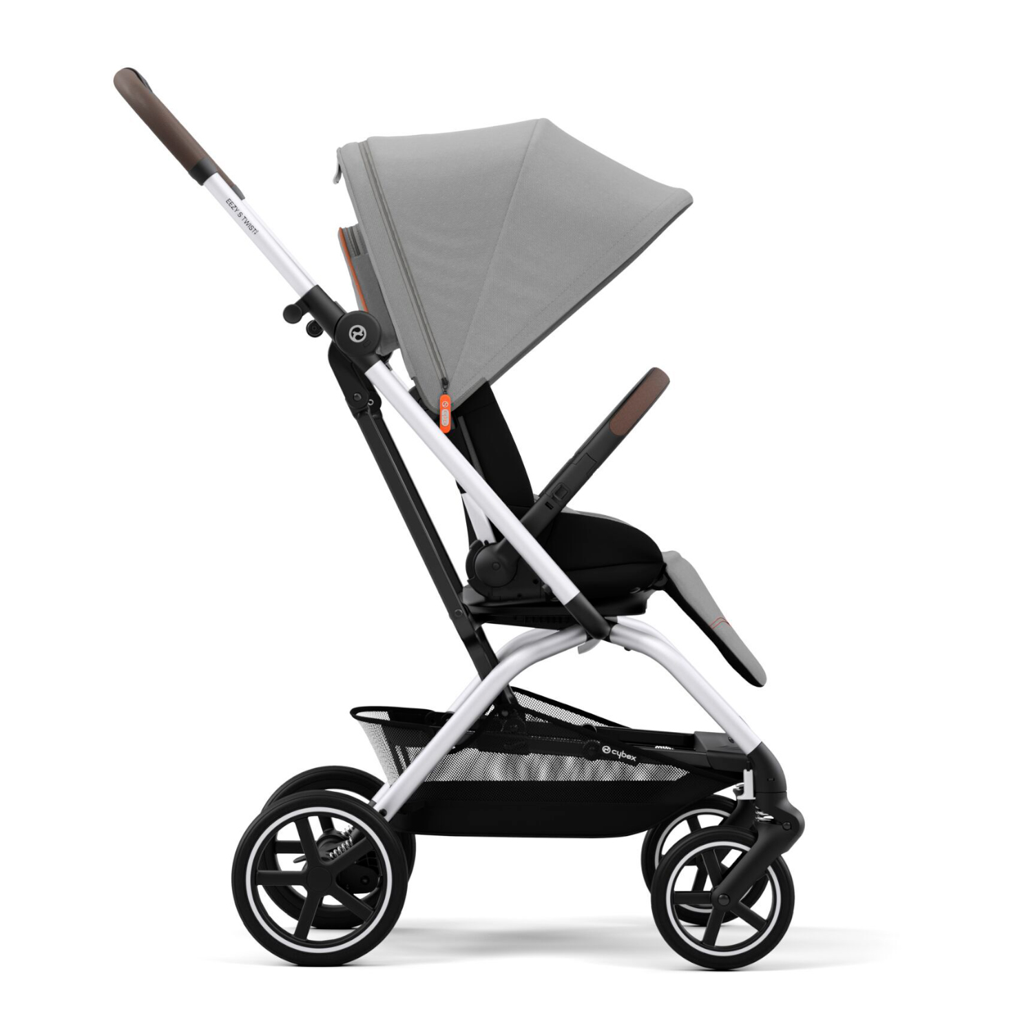 Коляска прогулочная Eezy S Twist+ 2 SLV Lava Grey с бампером CYBEX Вид№3