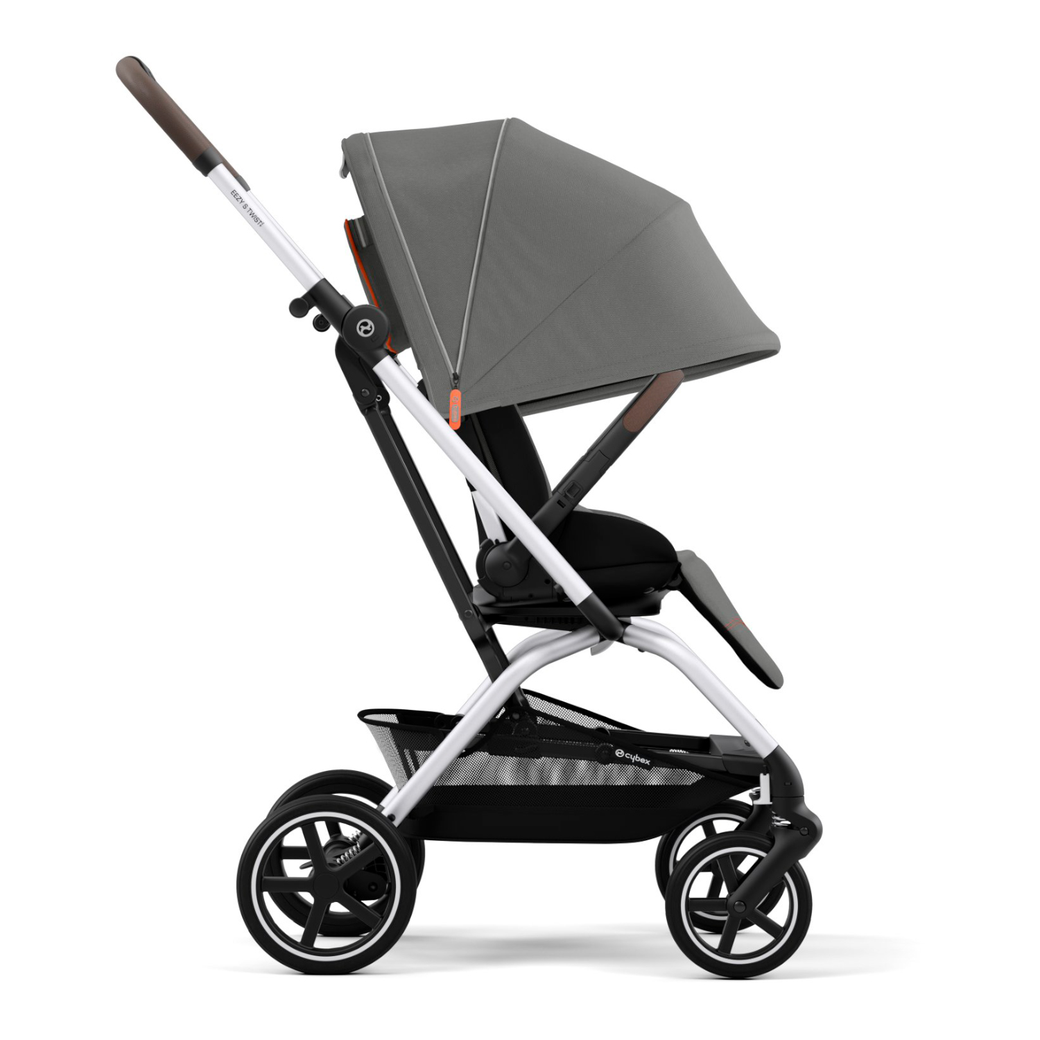 Коляска прогулочная Eezy S Twist+ 2 SLV Lava Grey с бампером CYBEX Вид№6