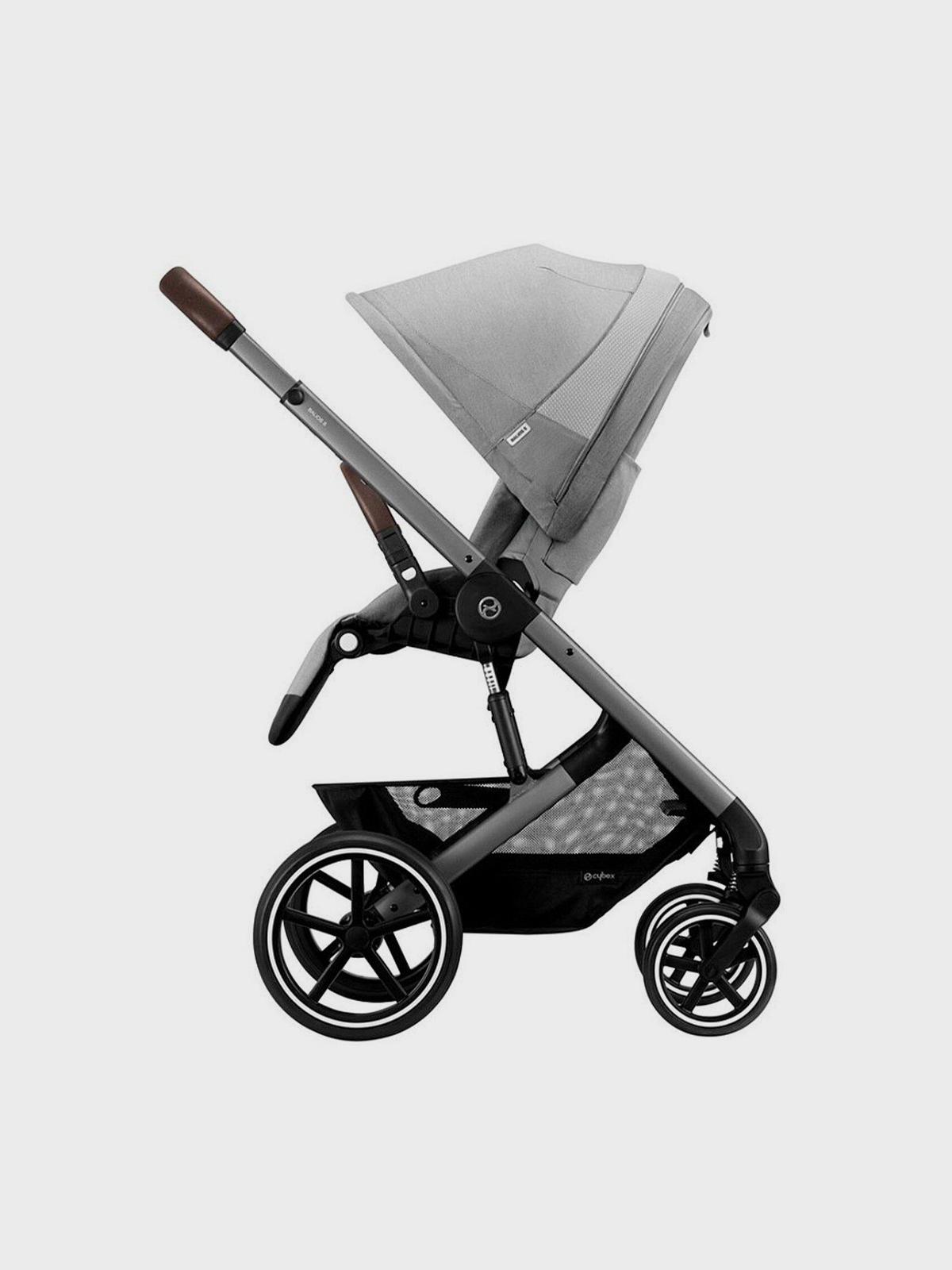 Коляска прогулочная Balios S Lux SLV Lava Grey с дождевиком CYBEX Вид№3