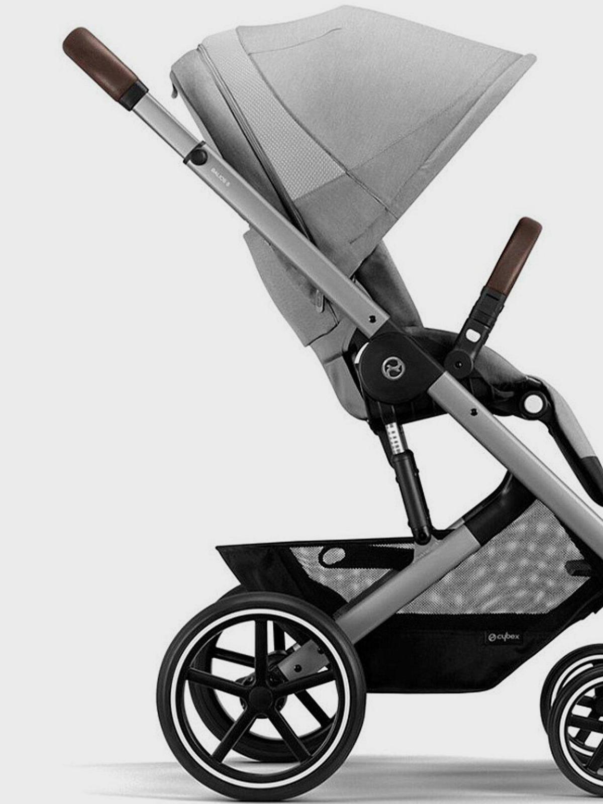 Коляска прогулочная Balios S Lux SLV Lava Grey с дождевиком CYBEX Вид№4