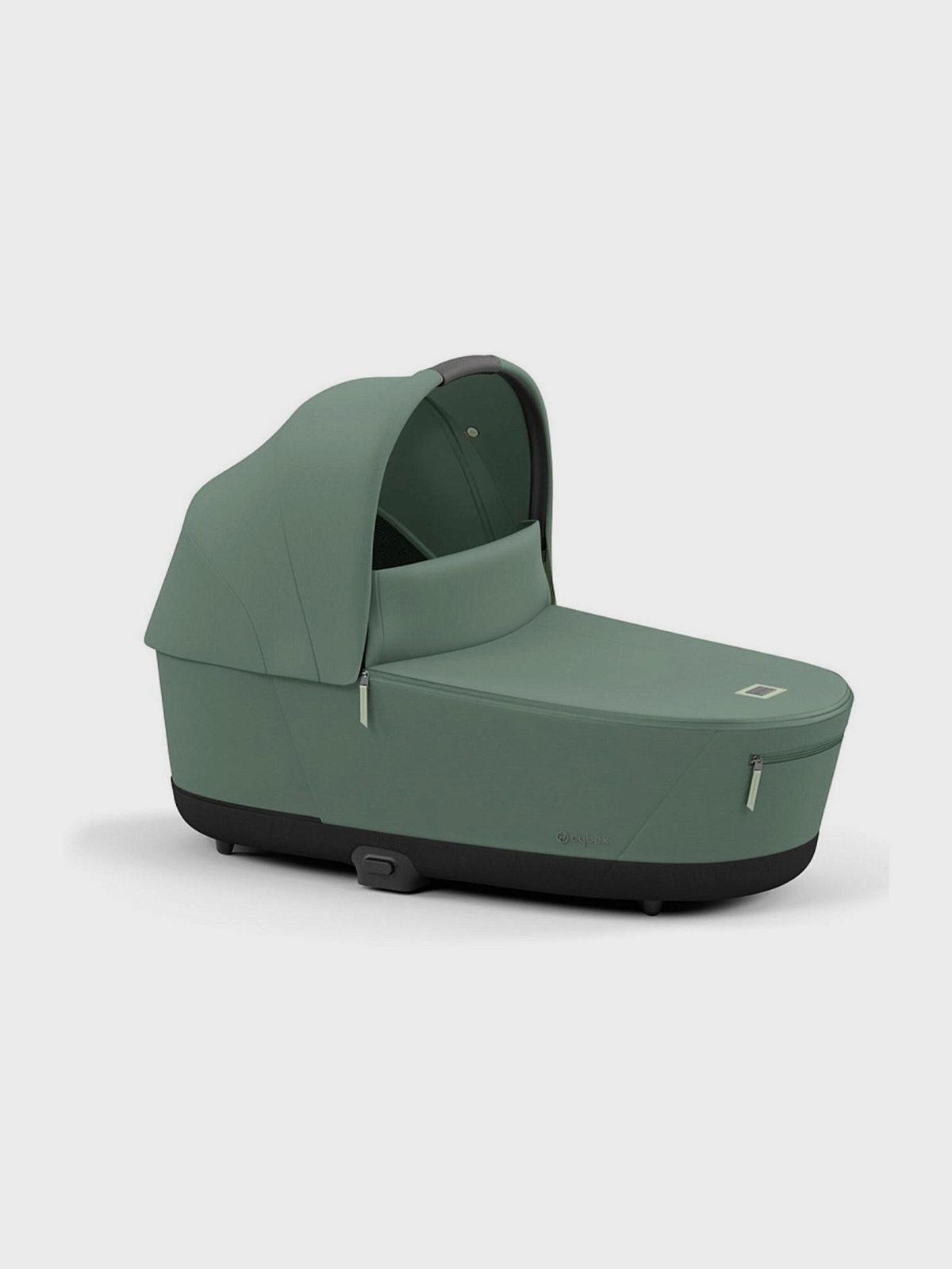 Коляска 2 в 1 CYBEX Priam IV Rosegold 2 в 1 цвет Leaf Green в комплекте со спальным блоком Lux Carry Cot Вид№4