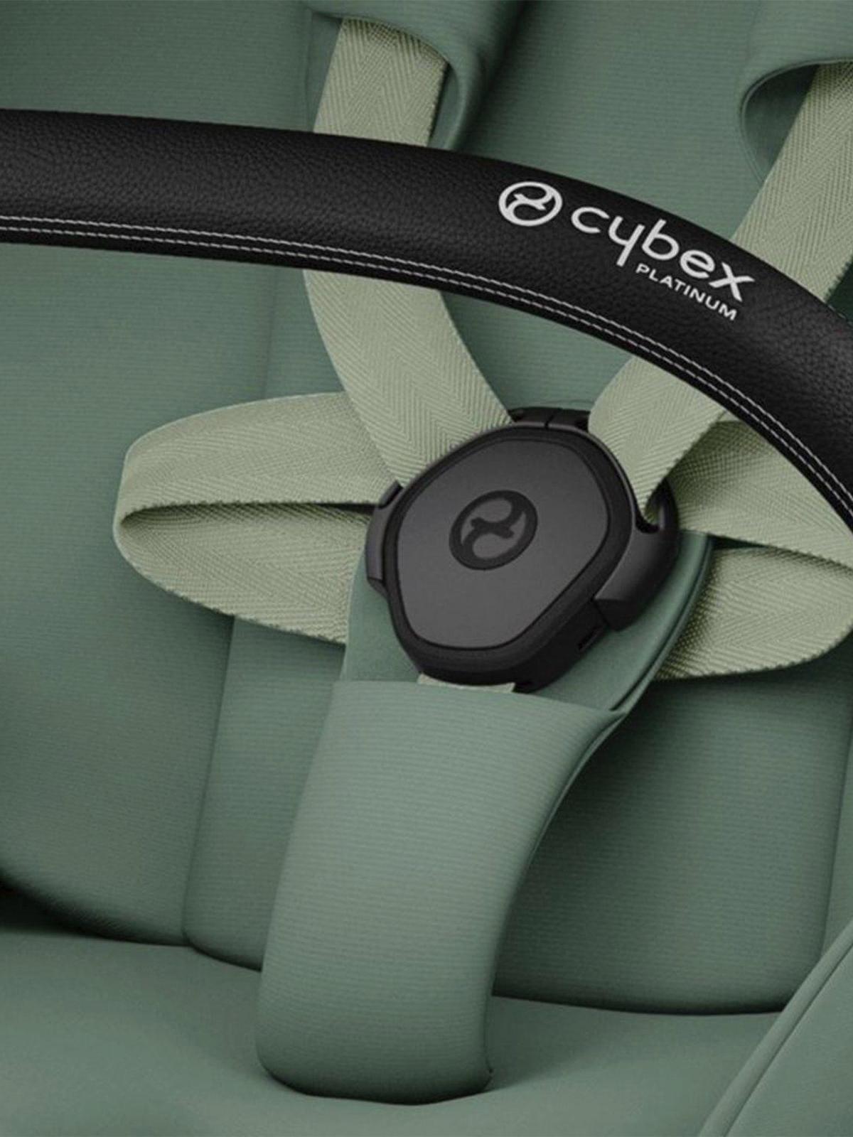 Коляска 2 в 1 CYBEX Priam IV Rosegold 2 в 1 цвет Leaf Green в комплекте со спальным блоком Lux Carry Cot Вид№8