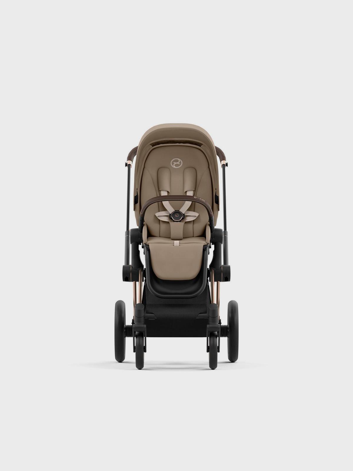 Коляска 2 в 1 Priam IV Rosegold, Cozy Beige со спальным блоком Lux Carry Cot CYBEX Вид№3