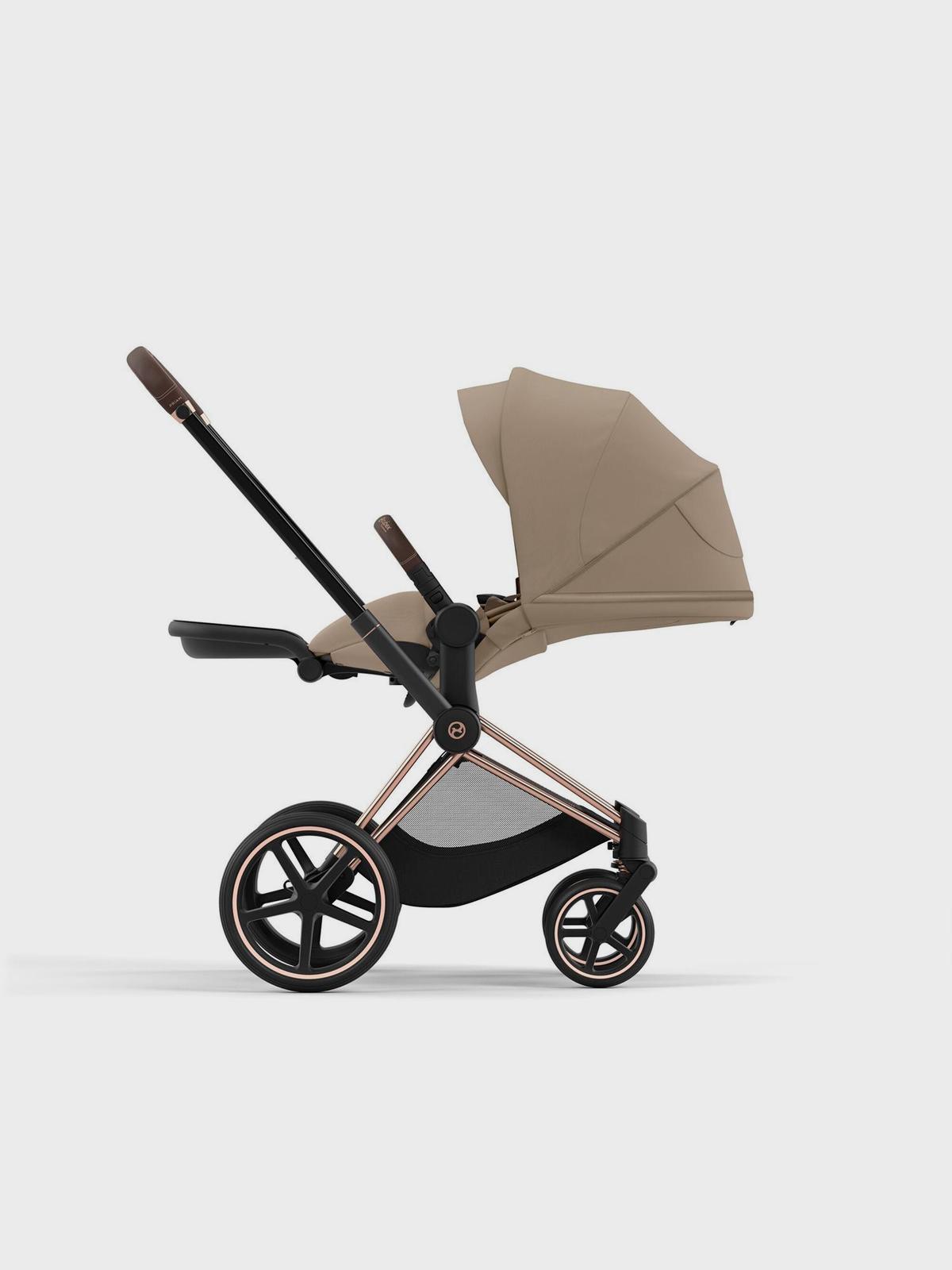 Коляска 2 в 1 Priam IV Rosegold, Cozy Beige со спальным блоком Lux Carry Cot CYBEX Вид№4