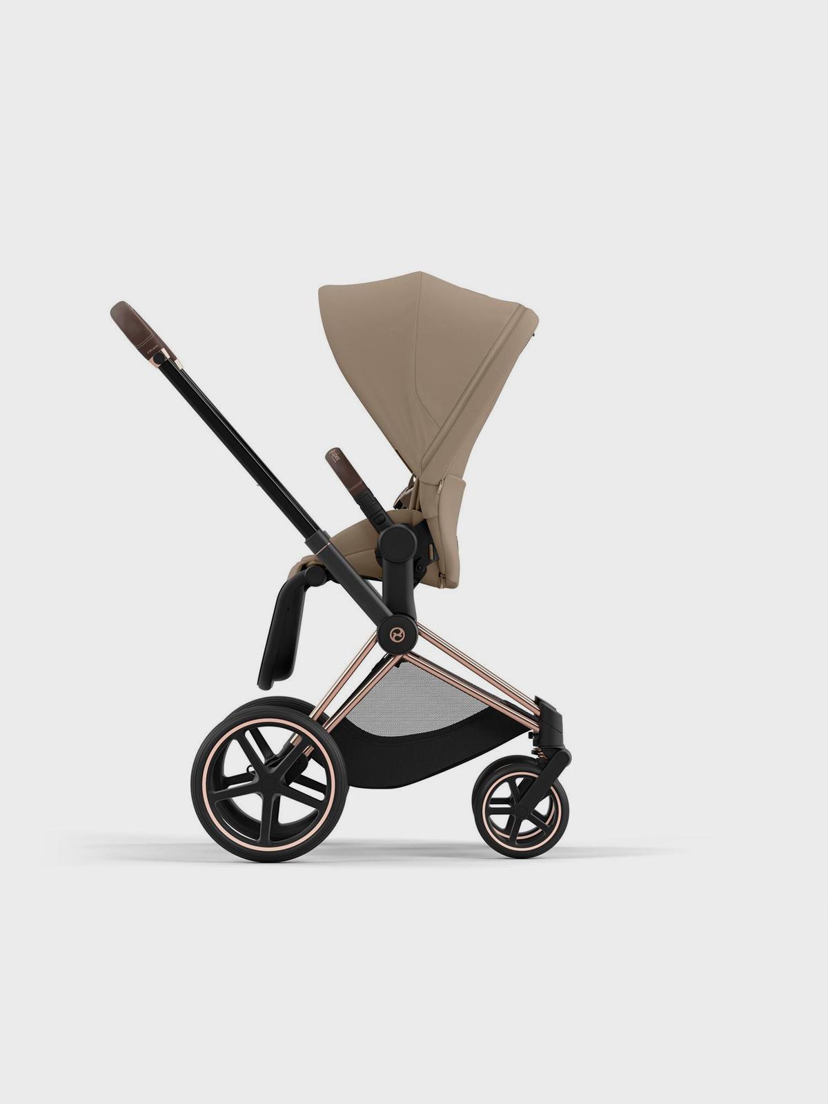 Коляска 2 в 1 Priam IV Rosegold, Cozy Beige со спальным блоком Lux Carry Cot CYBEX Вид№5