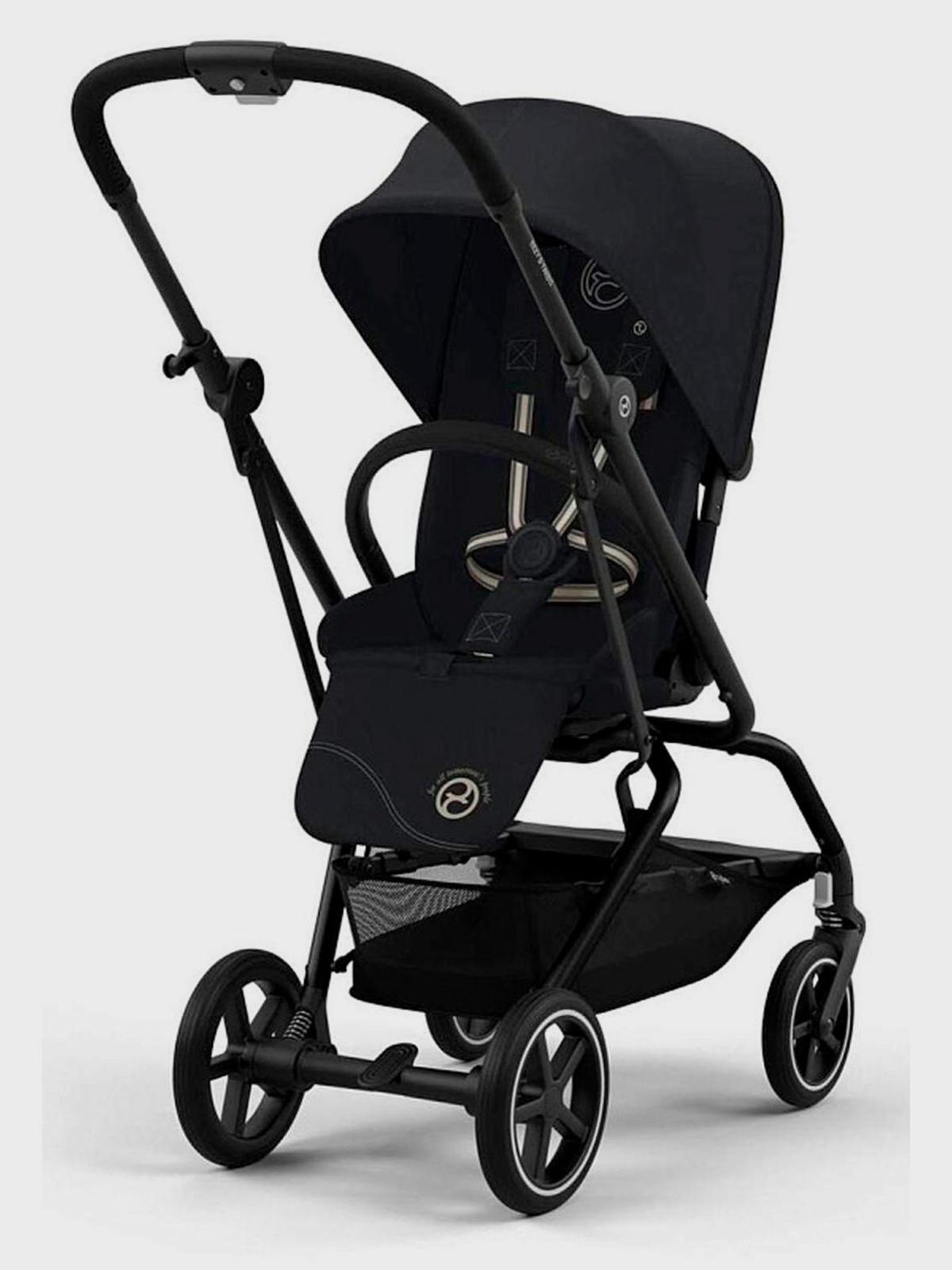 Коляска Eezy S Twist+2 BLK Magic Black с дождeвиком и бампером CYBEX Вид№2