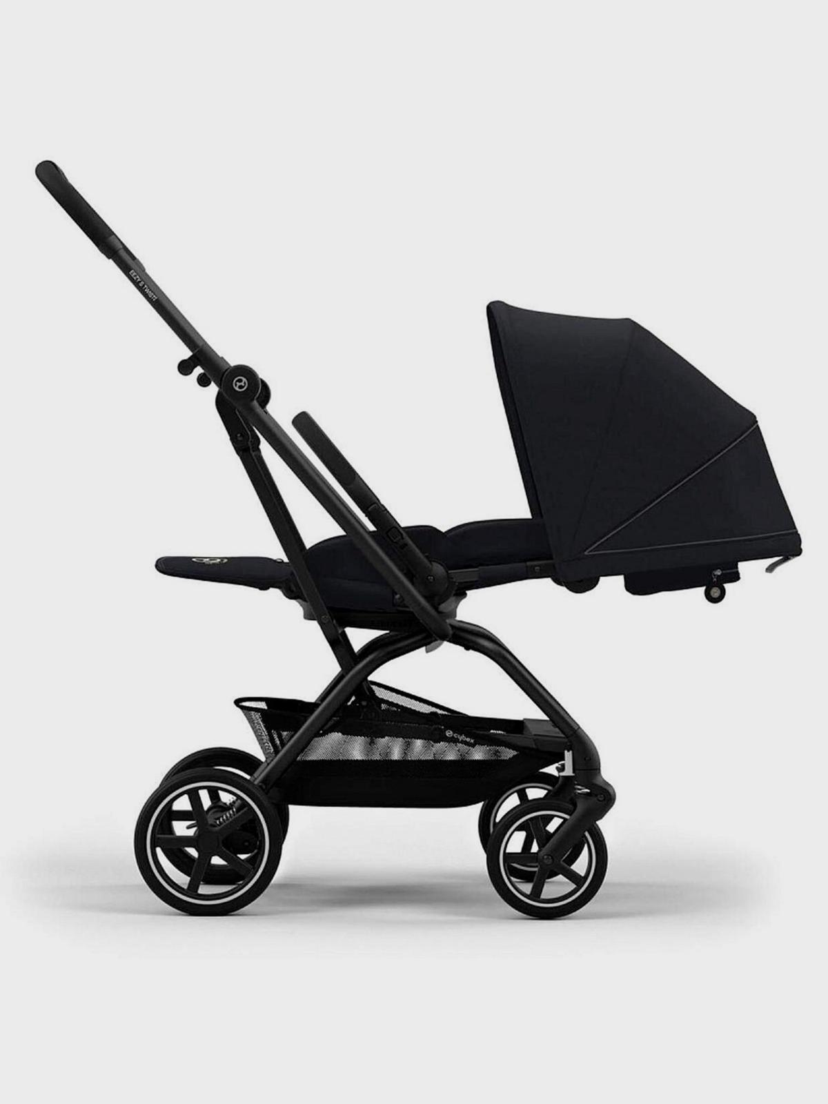 Коляска Eezy S Twist+2 BLK Magic Black с дождeвиком и бампером CYBEX Вид№6