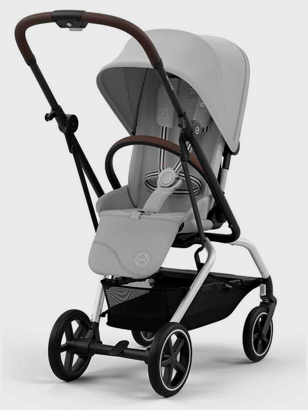 Коляска Eezy S Twist+2 SLV Fog Grey с дождeвиком и бампером CYBEX Вид№2