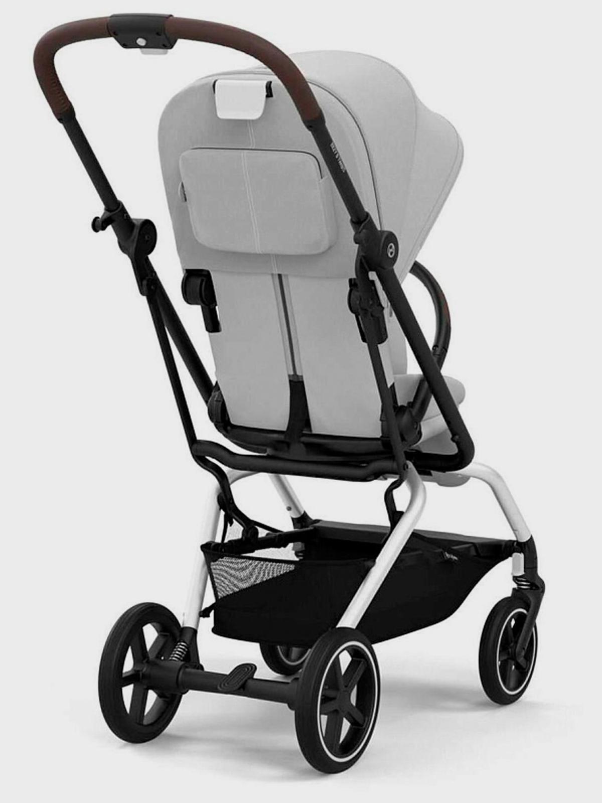 Коляска Eezy S Twist+2 SLV Fog Grey с дождeвиком и бампером CYBEX Вид№3