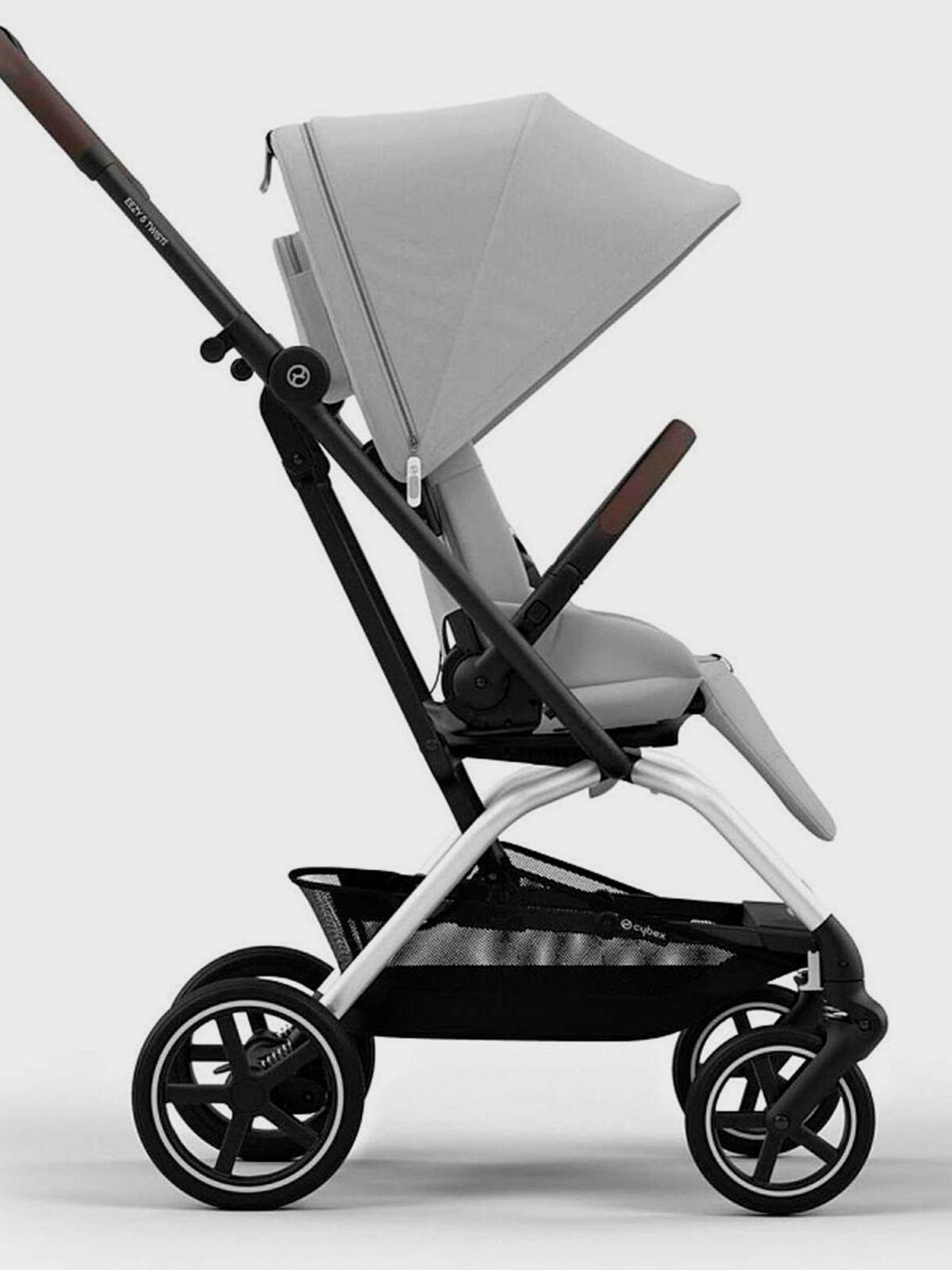 Коляска Eezy S Twist+2 SLV Fog Grey с дождeвиком и бампером CYBEX Вид№4