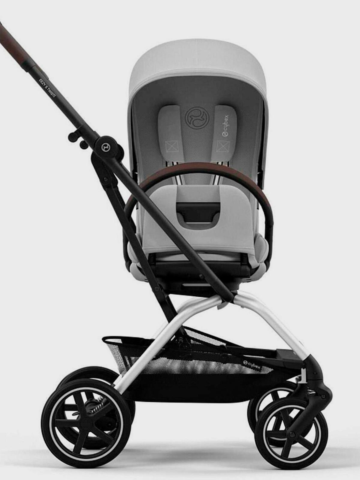 Коляска Eezy S Twist+2 SLV Fog Grey с дождeвиком и бампером CYBEX Вид№5