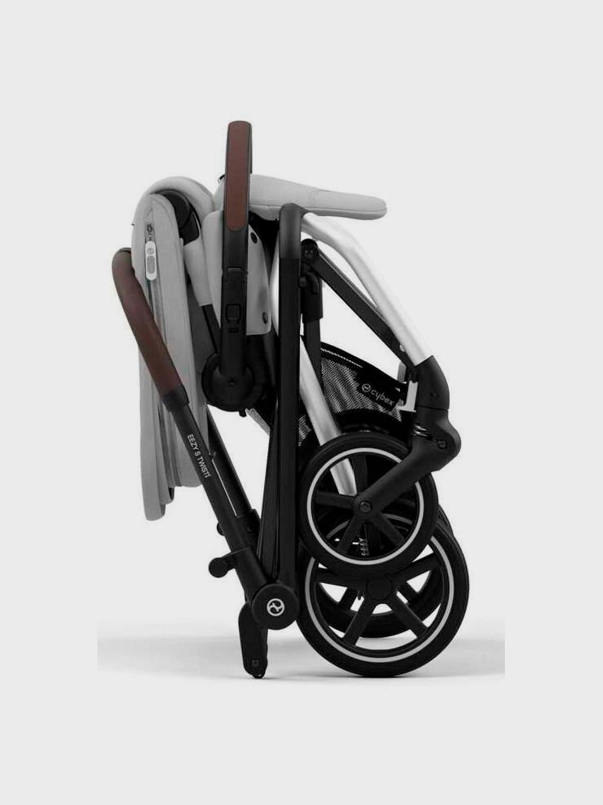 Коляска Eezy S Twist+2 SLV Fog Grey с дождeвиком и бампером CYBEX Вид№7