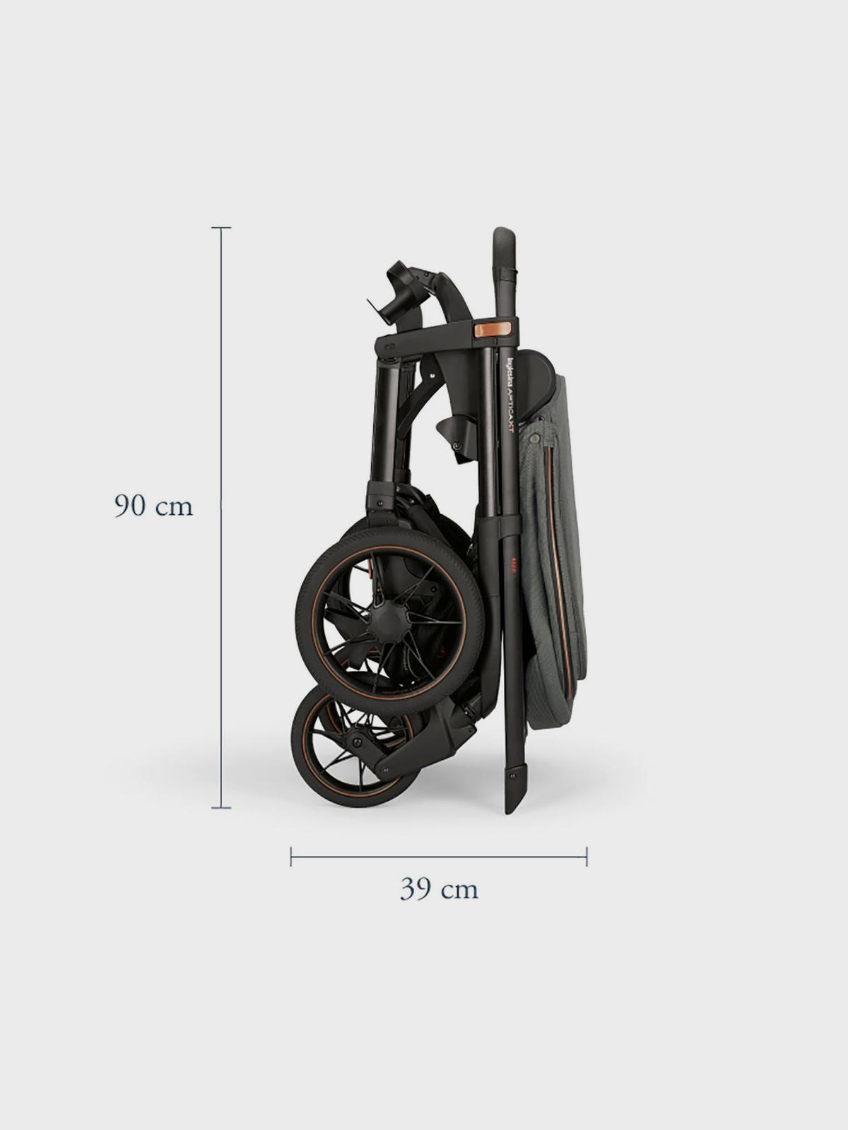 Коляска 3 в 1 i-Size Inglesina Aptica XT New с подставкой под люльку Stand Up, Horizon Grey Вид№7