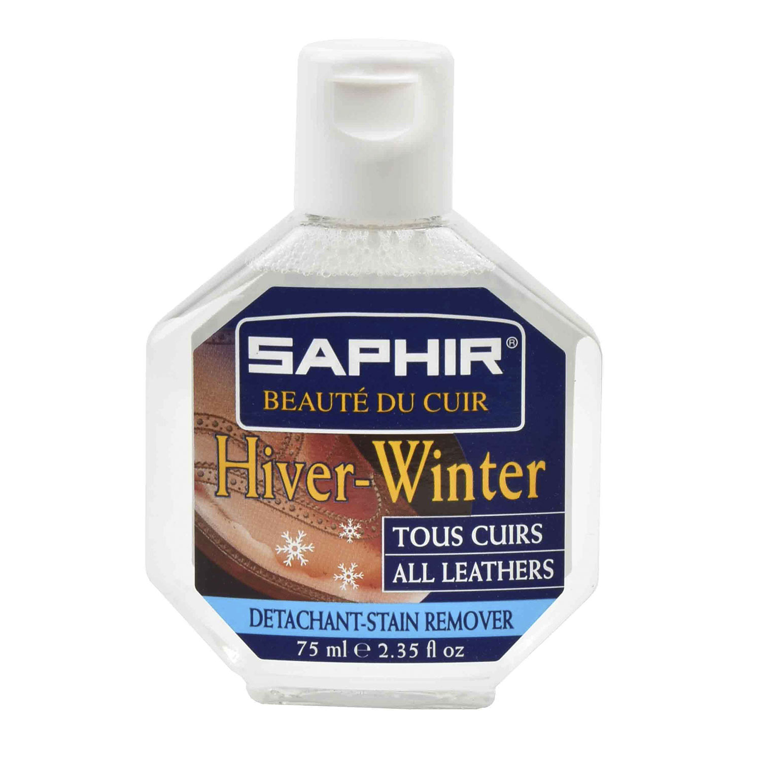 Очиститель от соли SAPHIR HIVER-WINTER, пластик.флакон, 75 мл детская очиститель sneakers cleaner 75 мл saphir