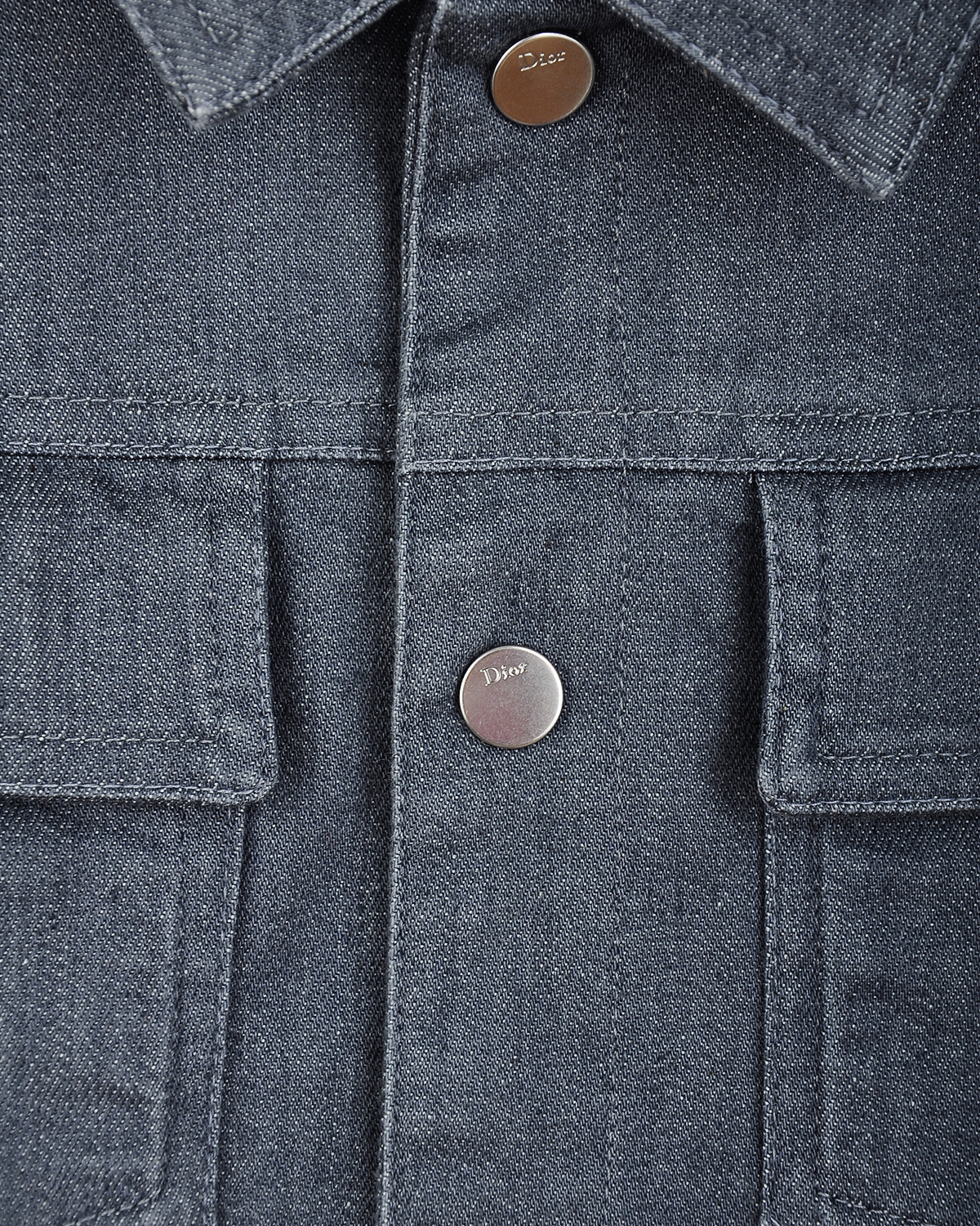 Джинсовая куртка с теплой подкладкой Dior детская, размер 152, цвет серый - фото 6