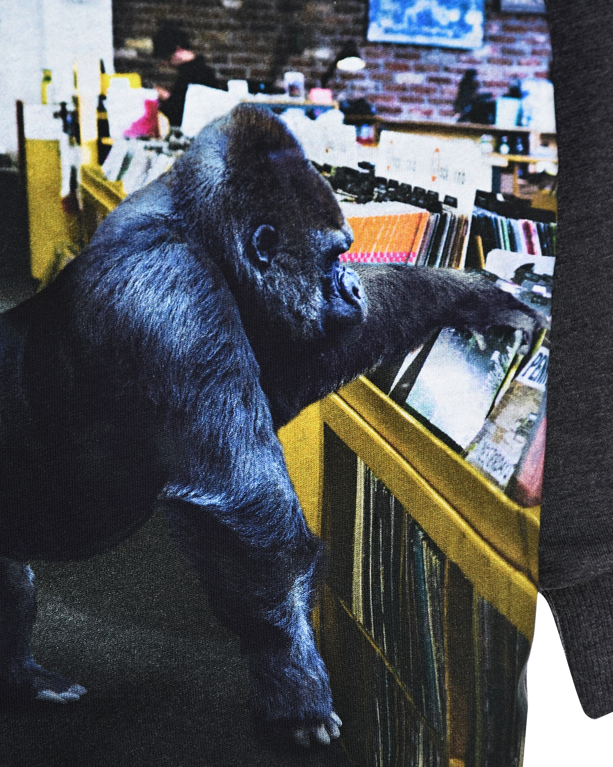 Свитшот из хлопка с принтом "Record Store Colour" Molo детский, размер 128, цвет серый - фото 3