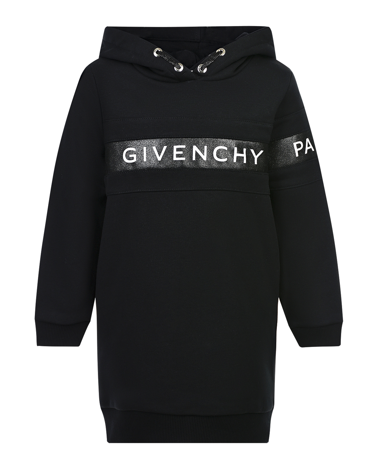 

Черное платье-толстовка с капюшоном Givenchy детское, Черный, Черное платье-толстовка с капюшоном Givenchy детское