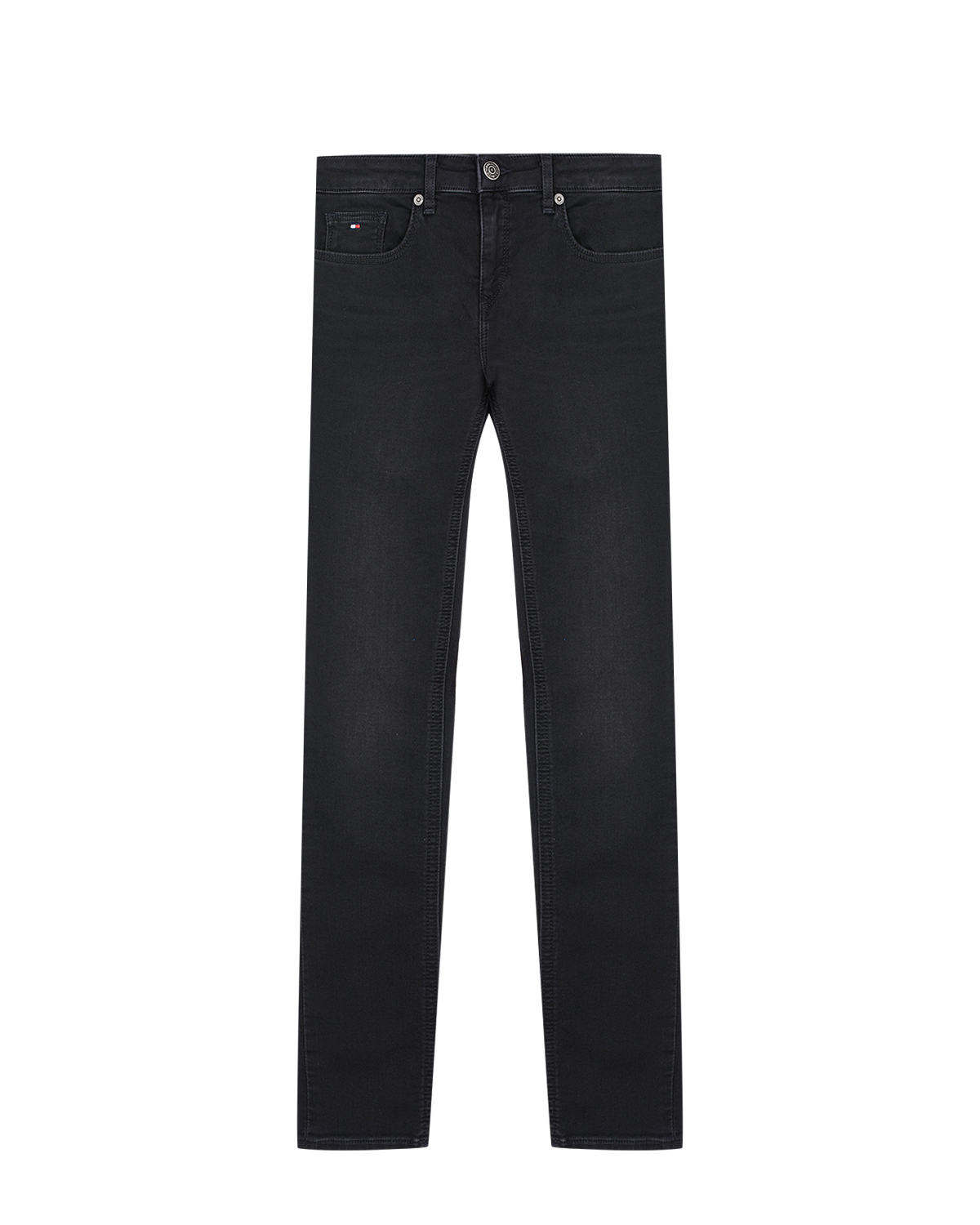 Темно-серые прямые джинсы Tommy Hilfiger детское, размер 176, цвет серый - фото 1