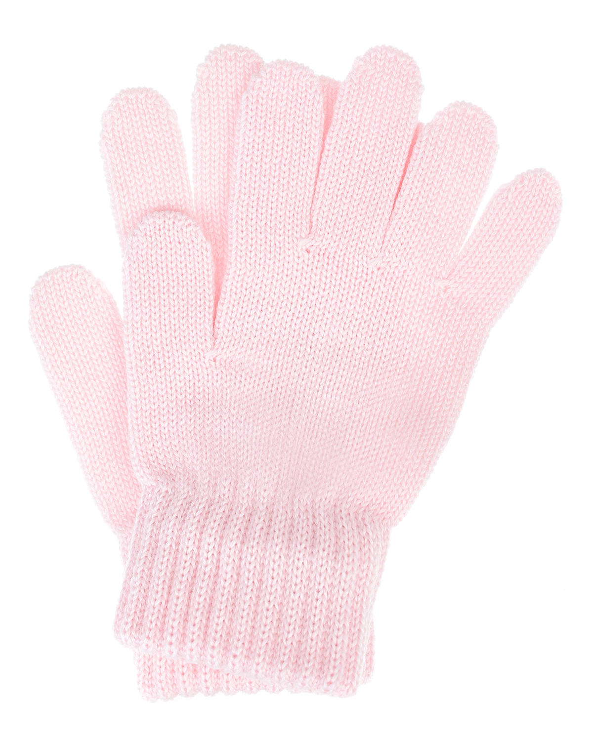 Розовые перчатки из шерсти со стразами Catya детские - фото 2