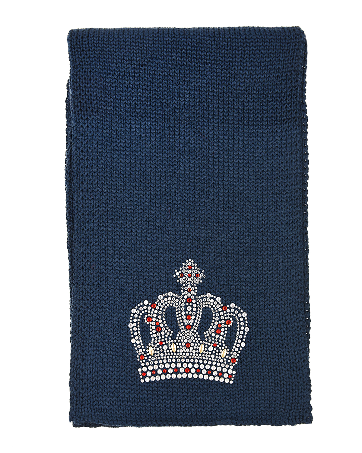 Синий шарф с короной Catya детский - фото 2