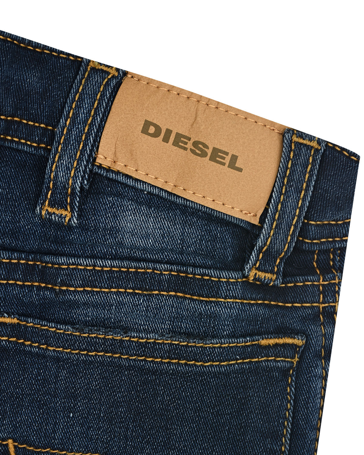 Синие джинсы regular straight Diesel детские - фото 6