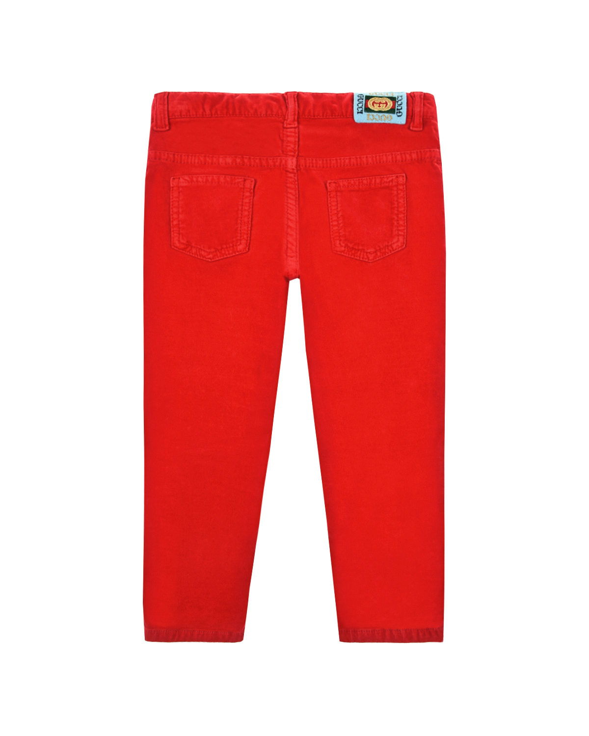 Красные брюки зауженного кроя GUCCI детские - фото 2