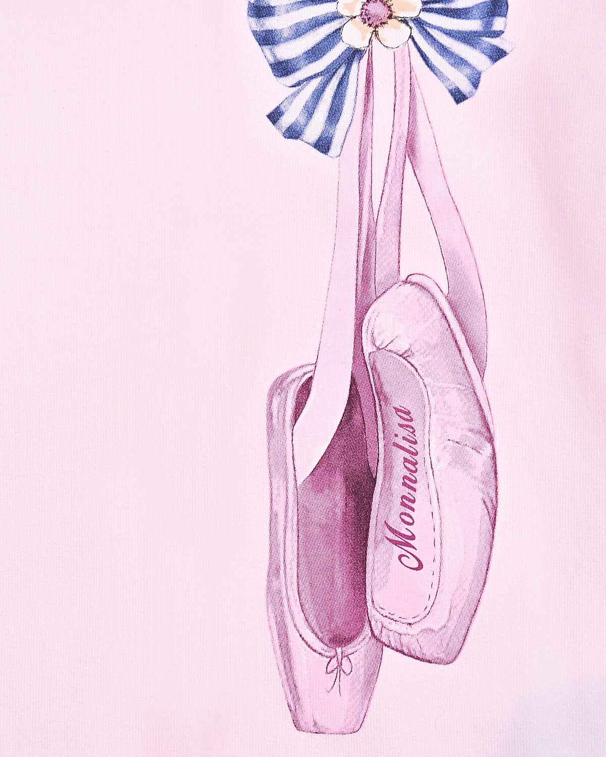 Розовая туника с застежкой на пуговицу Monnalisa детская - фото 3