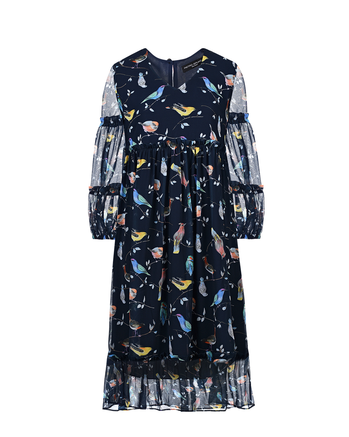 Платье для беременных с принтом "птицы" Pietro Brunelli
